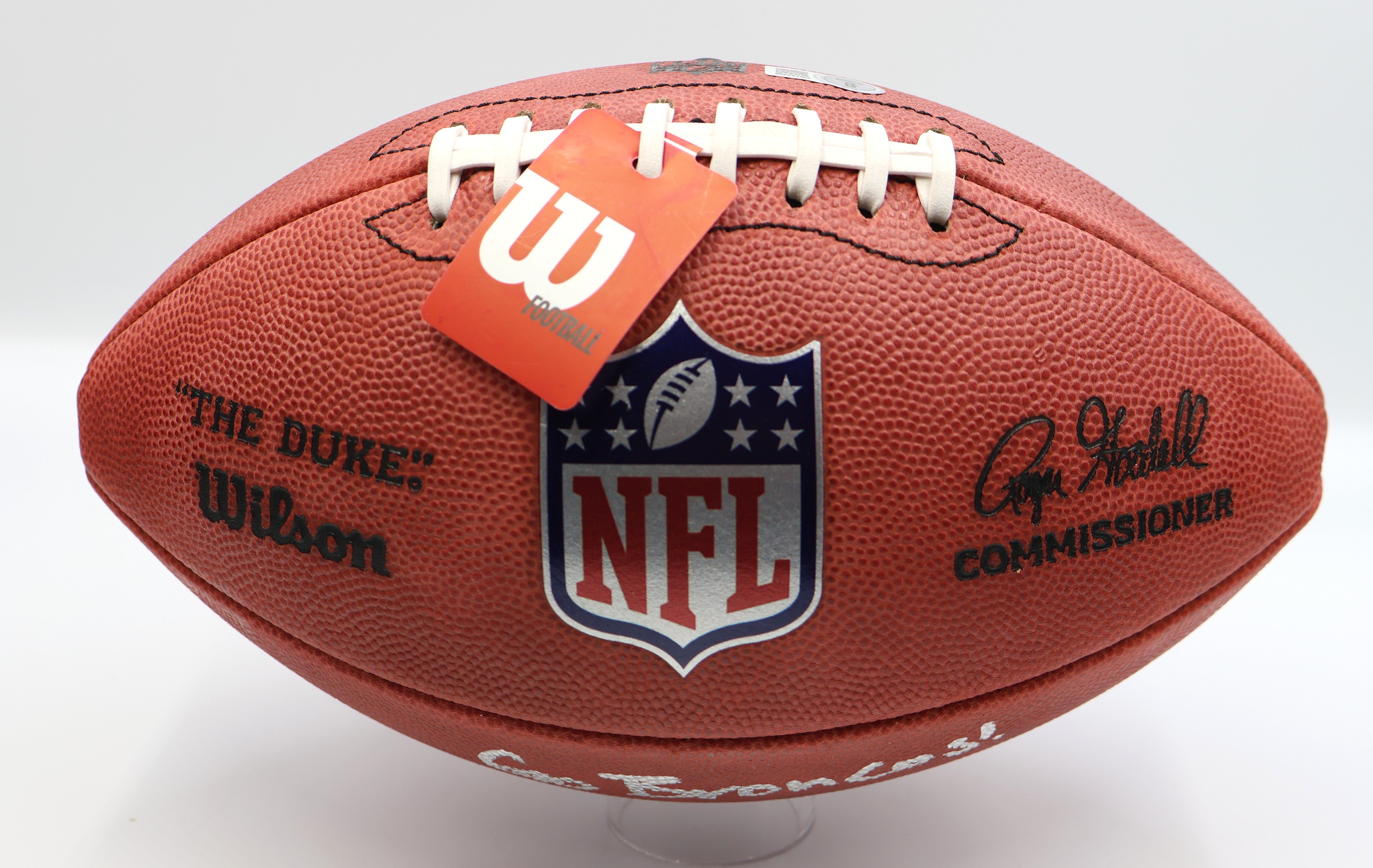 Bo Nix Autographed/Inscribed "Go Broncos" NFL Game Ball Beckett COA