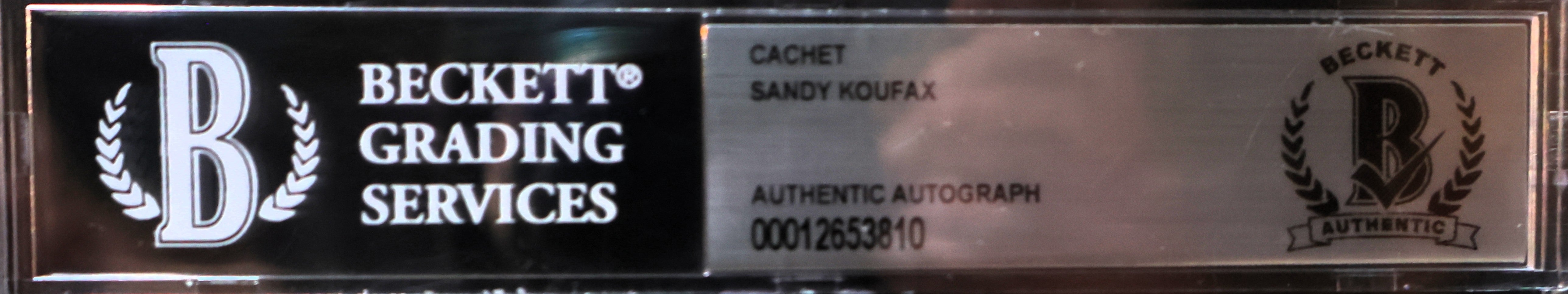 Jackie Robinson and Sandy Koufax Framed 25.5"x25.5" Photo with Sandy Koufax Signed Jackie Robinson Postcard Beckett COA