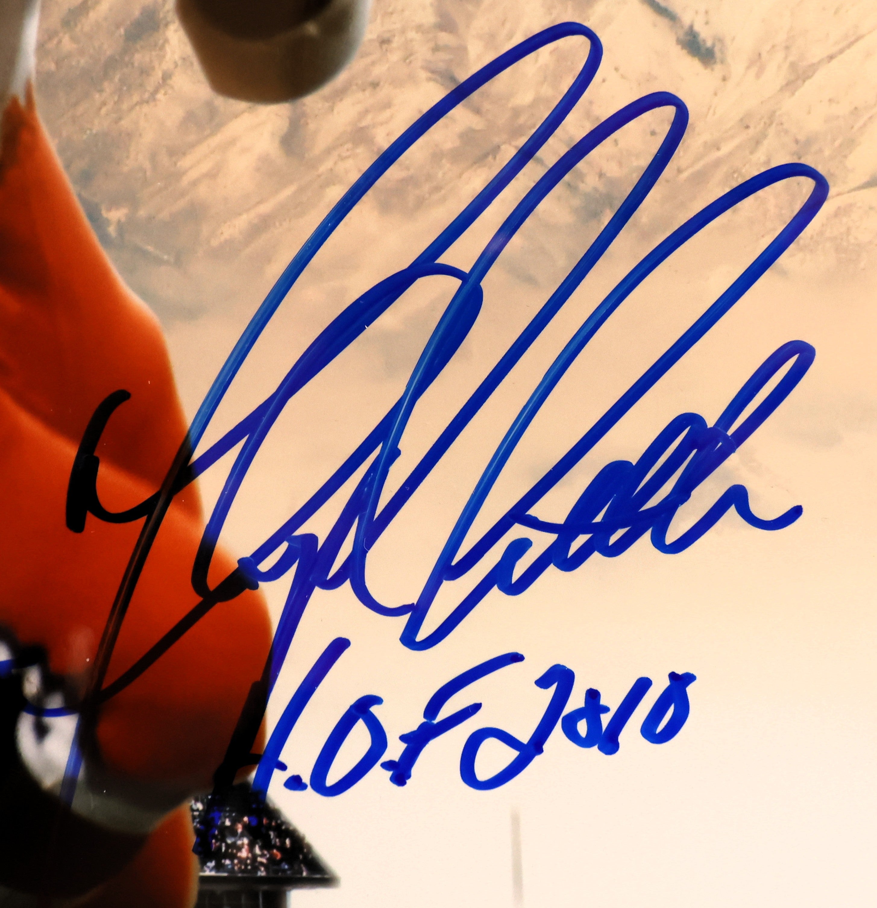 Floyd Little & Terrell Davis Autographed Legends 16x20 Photo DLX Framed Beckett COA - Latitude Sports Marketing