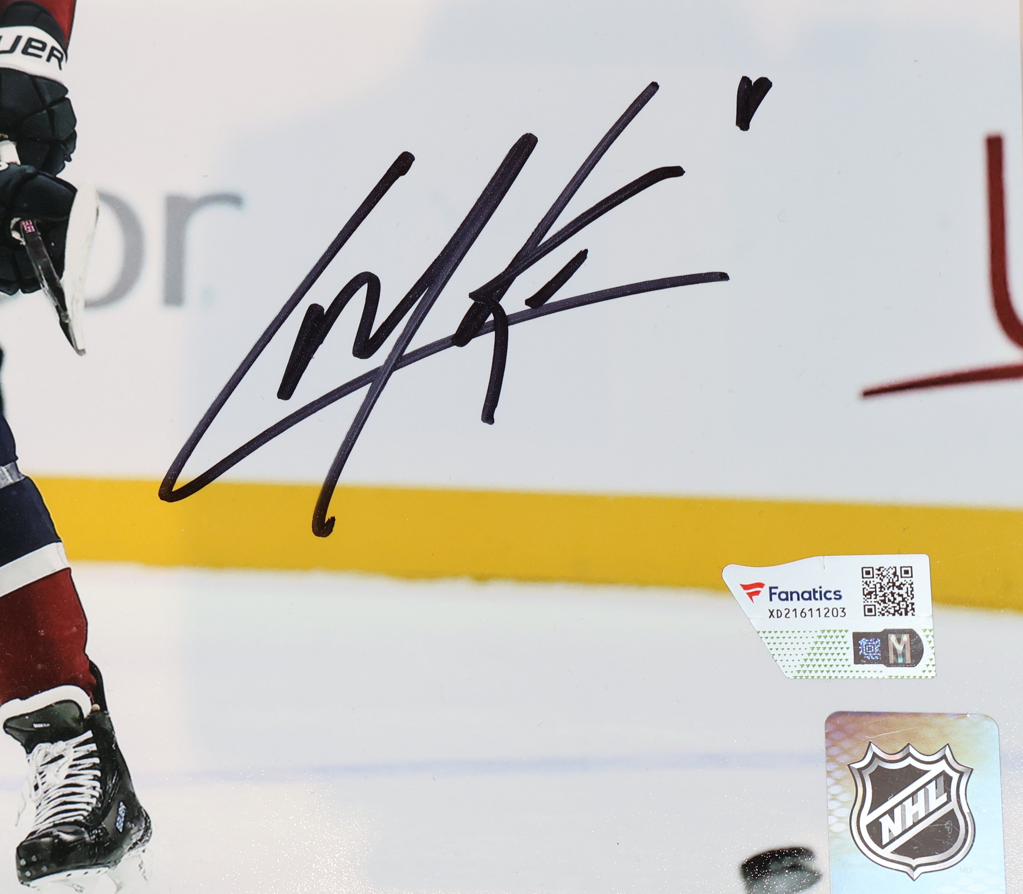 Cale Makar Autographed 8x10 Avalanche Action Photo of 100th Goal