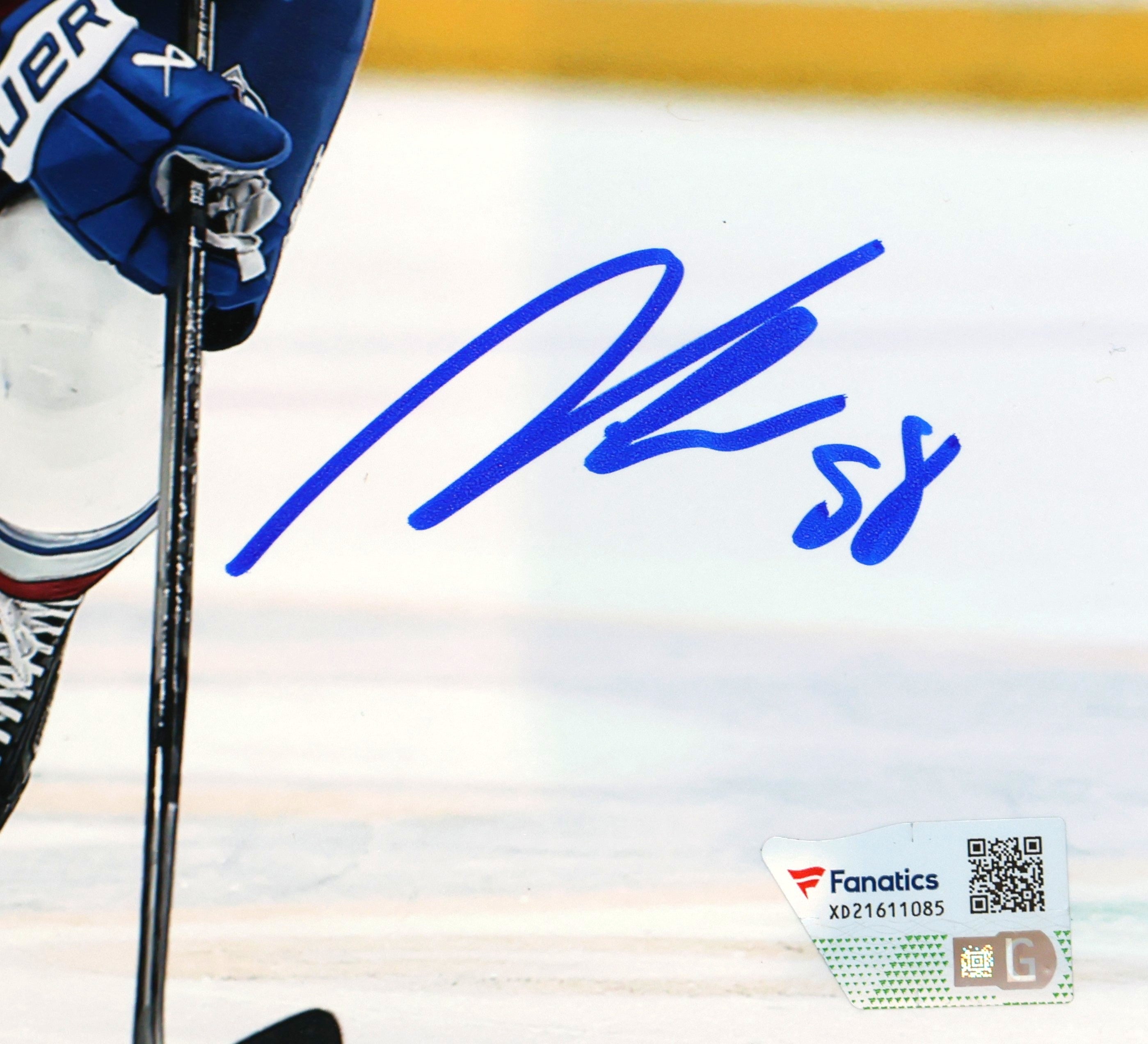 Martin Necas Autographed 8x10 Colorado Avalanche Action Photo - Fanatics Authentic