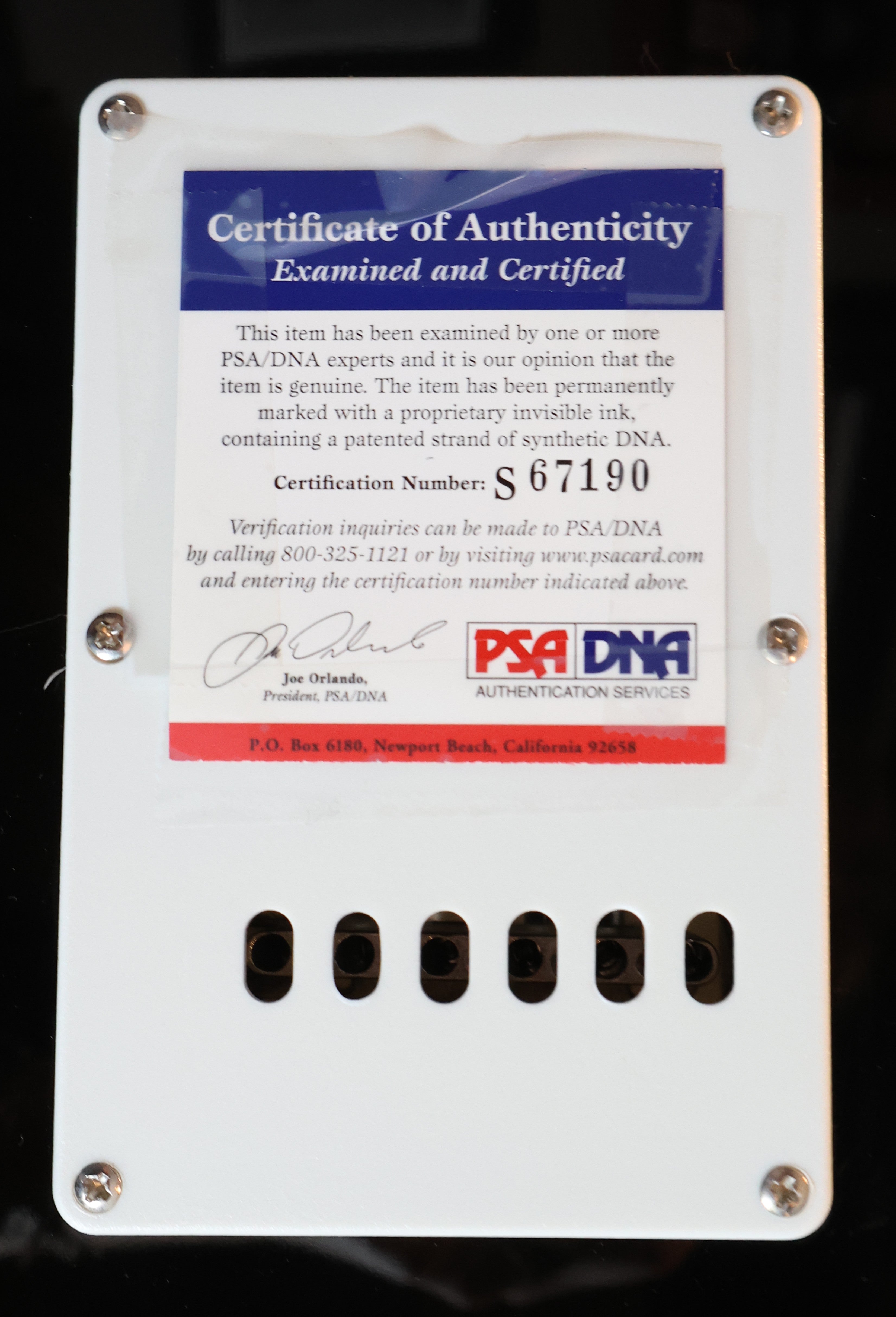 Tony Bennett Autographed Huntington Guitar (PSA)