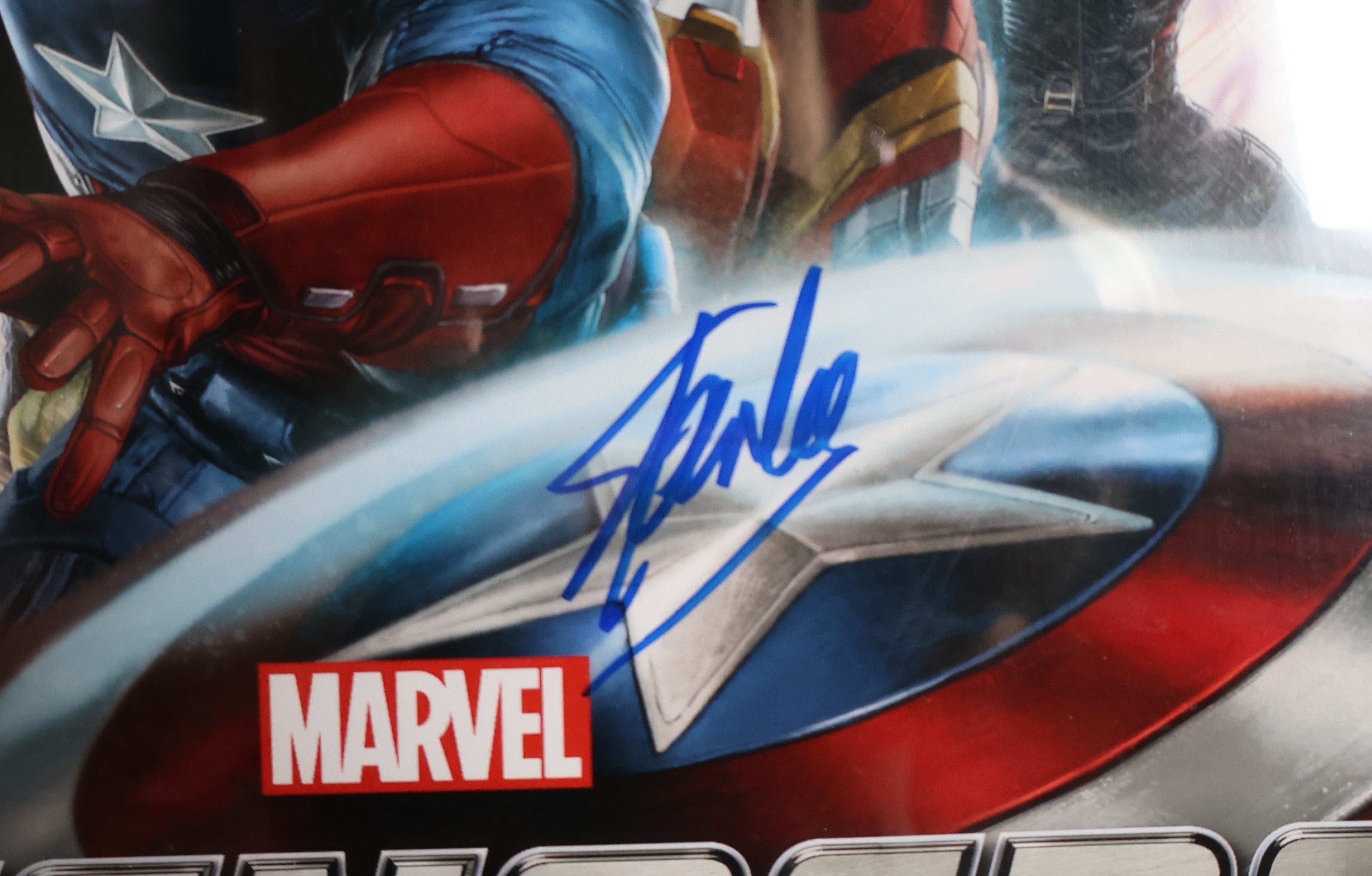 Framed Marvel "The Avengers" Poster Autographed by Stan Lee PSA/DNA