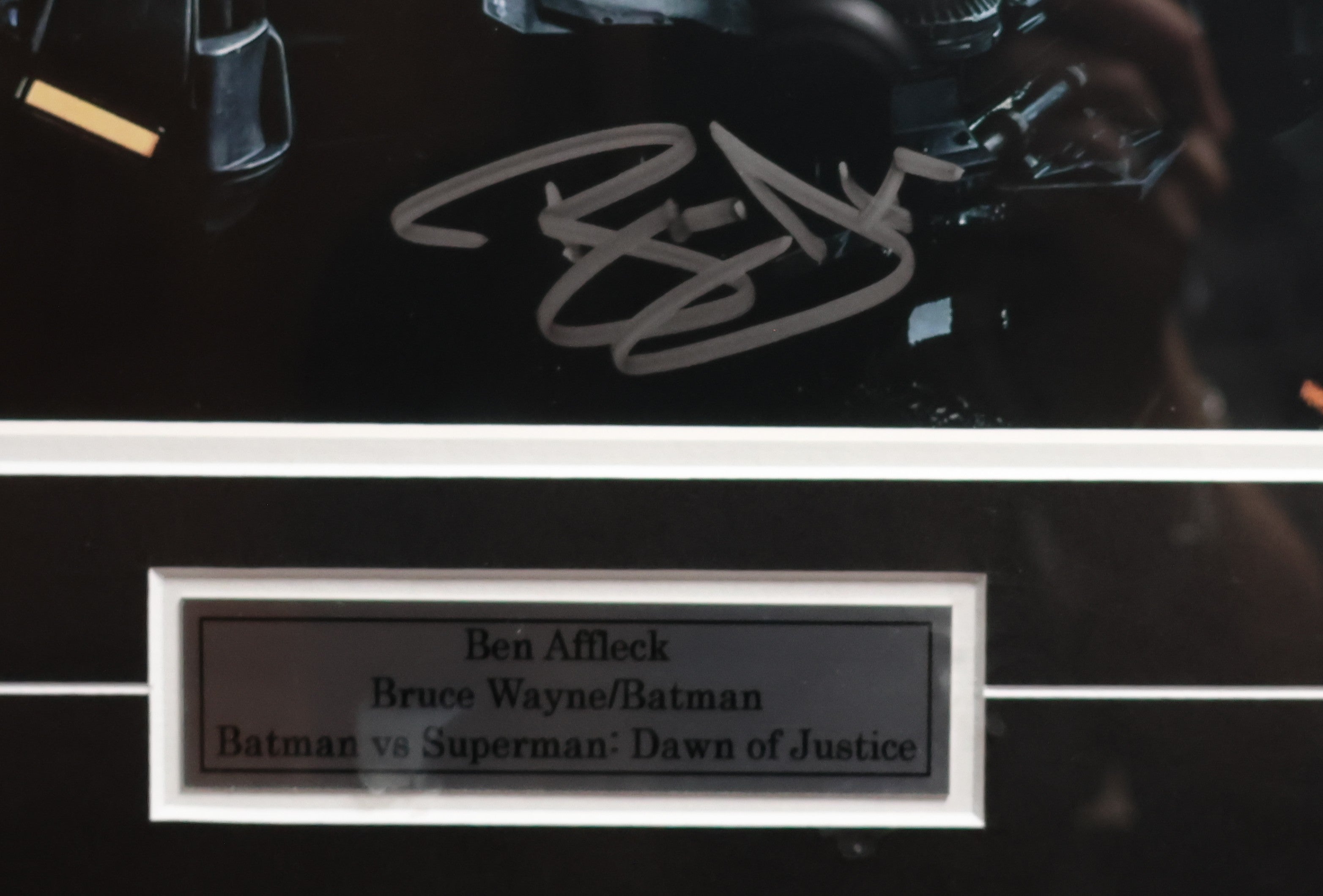 Autographed Ben Affleck "Batman vs Superman: Dawn of Justice" Framed Photo