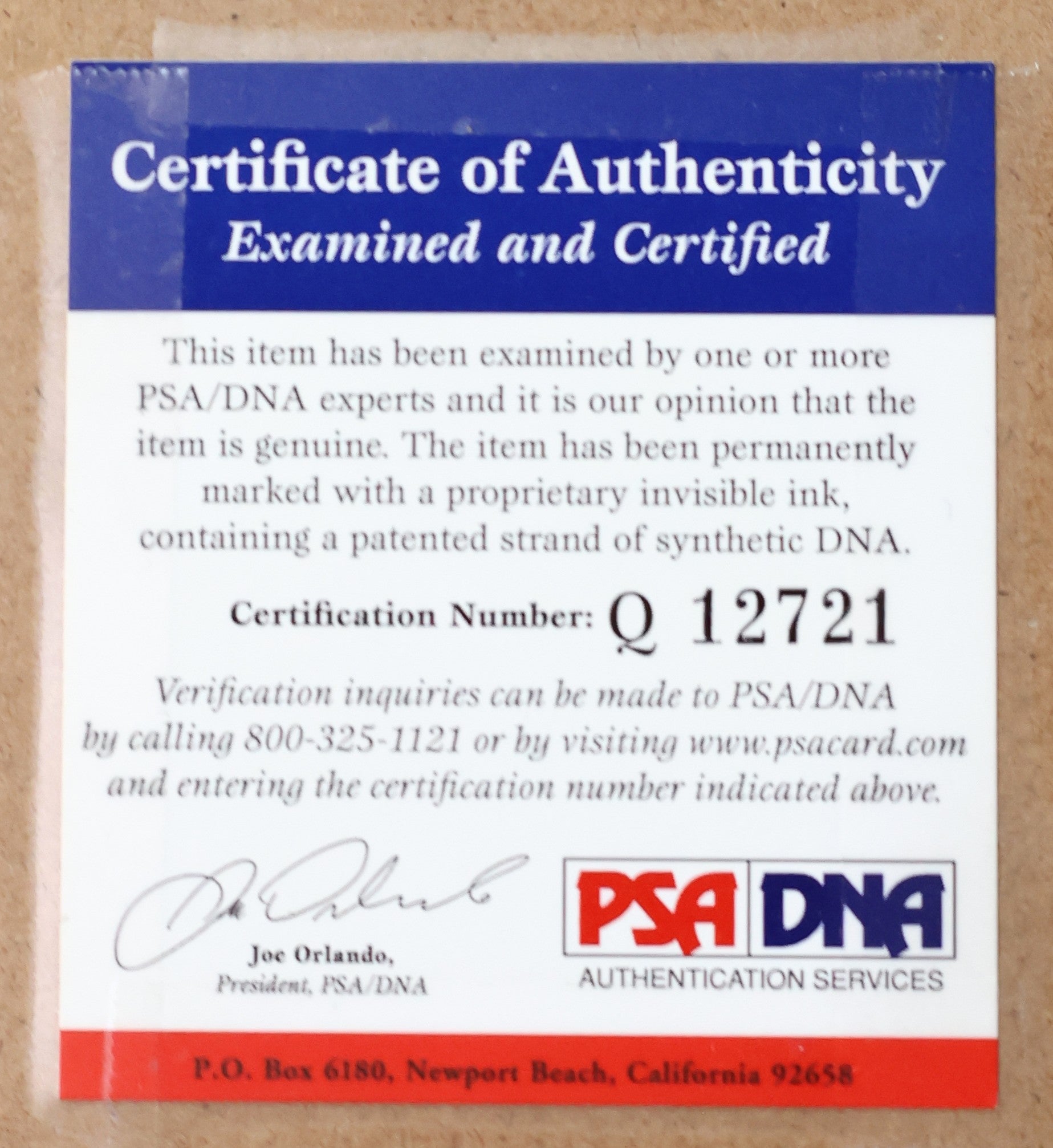 Tony Bennett Autographed 8x10 Color Framed Photo PSA/DNA COA (Q12721)