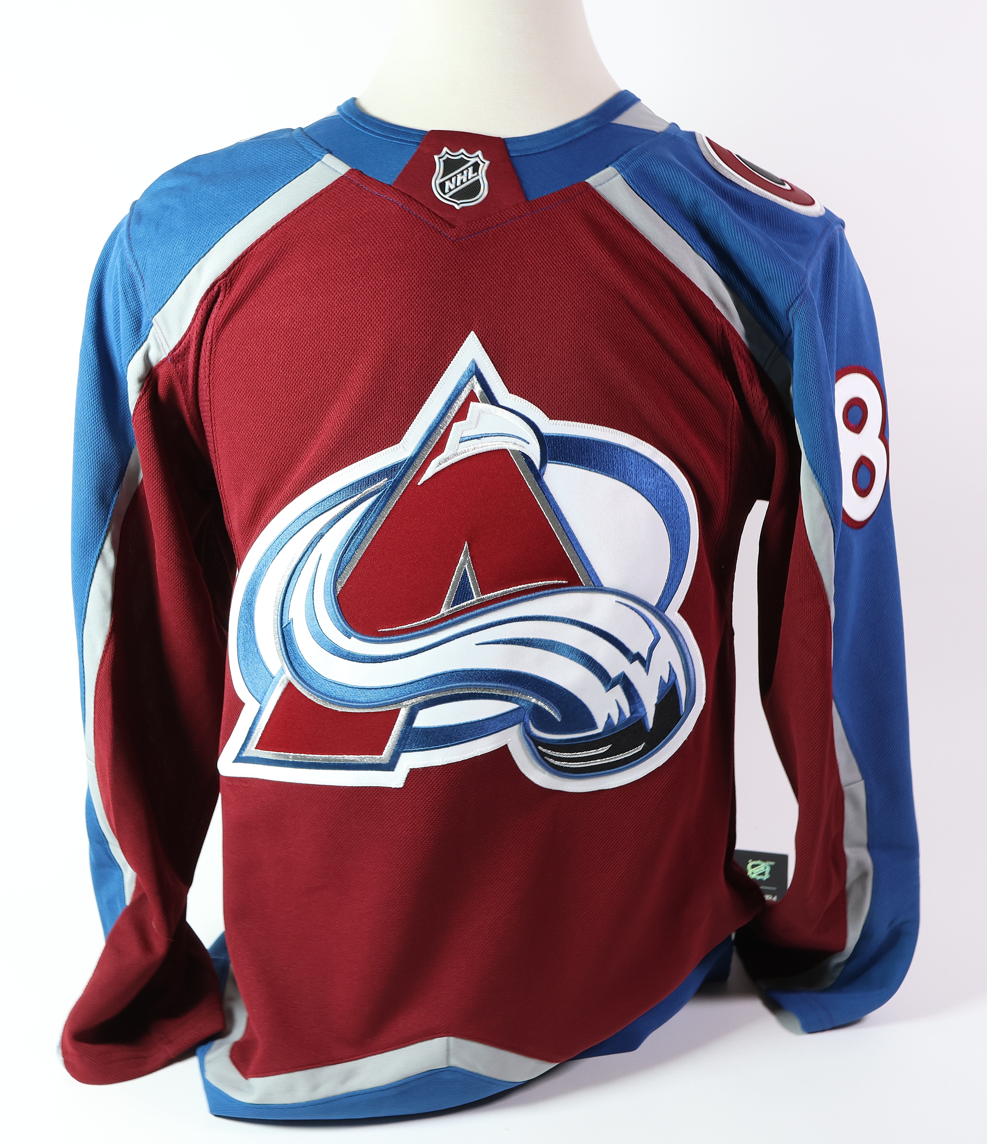 Cale Makar Autographed Avalanche Premium Jersey Fanatics COA w/ 2 inscriptions