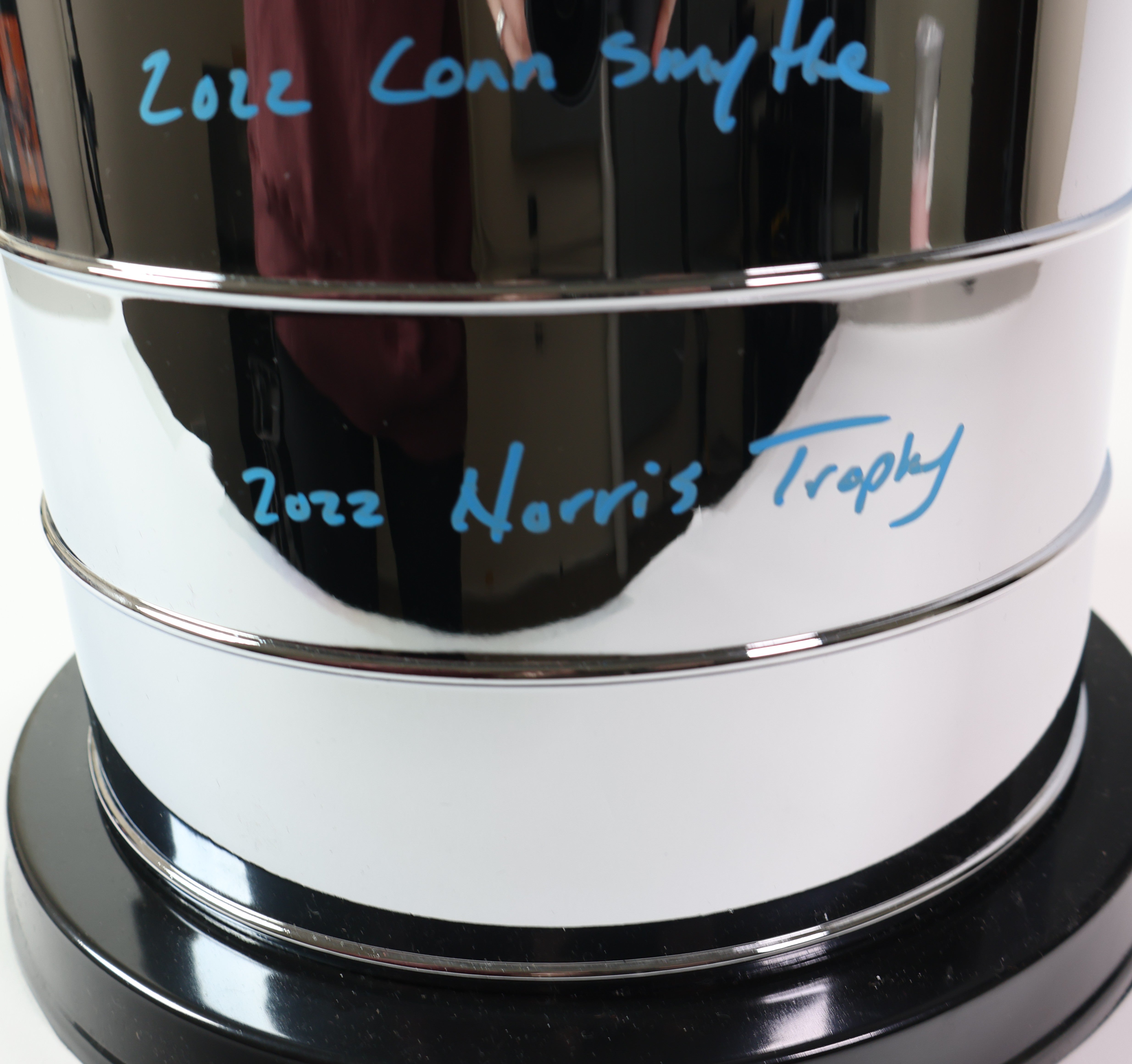 Cale Makar Autographed Replica Stanley Cup Trophy with 3 Inscriptions - 2022 Champions Edition