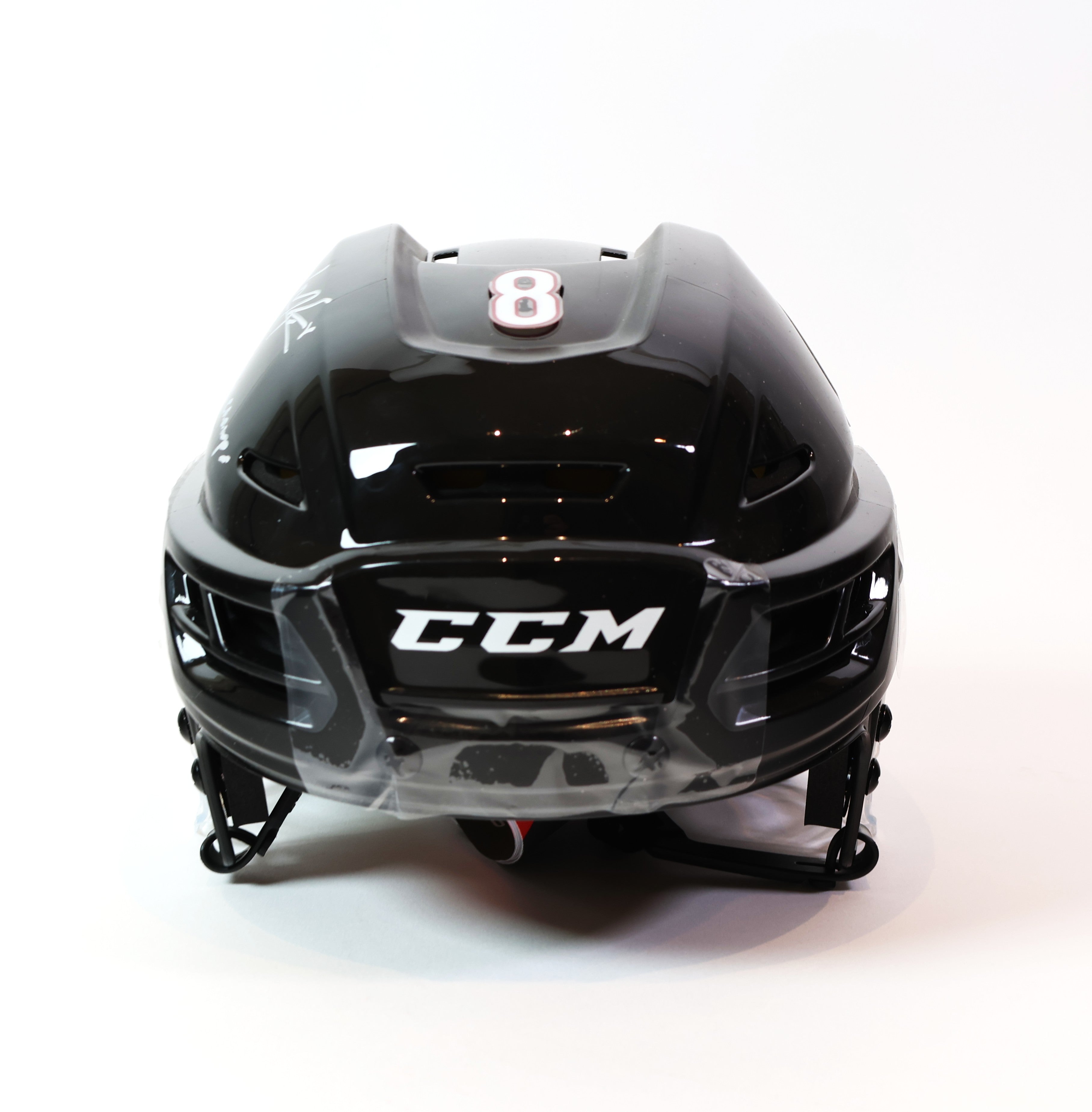 Cale Makar Autographed Black Helmet w/ inscription "2022 SC Champs"