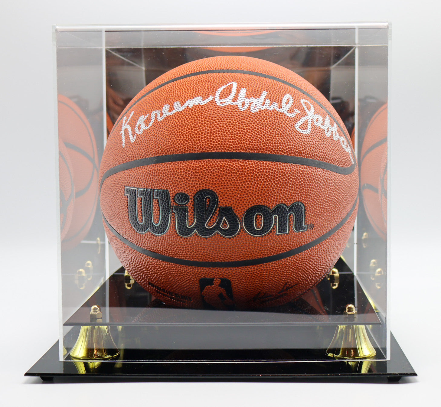 Kareem Abdul-Jabbar Los Angeles Lakers Autographed Basketball - Latitude Sports Marketing