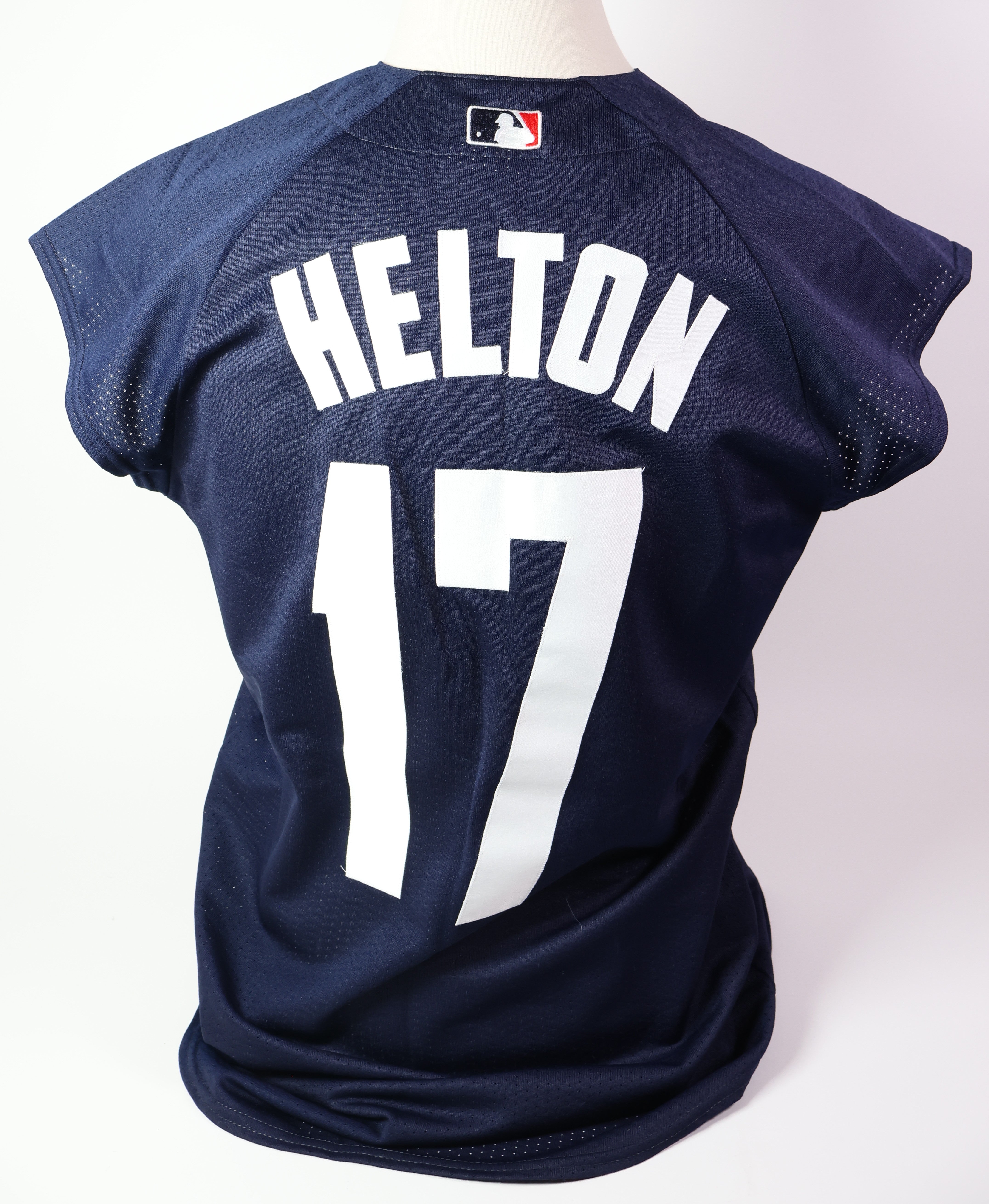 Navy Todd Helton 2000s National Signed Autographed Jersey JSA COA