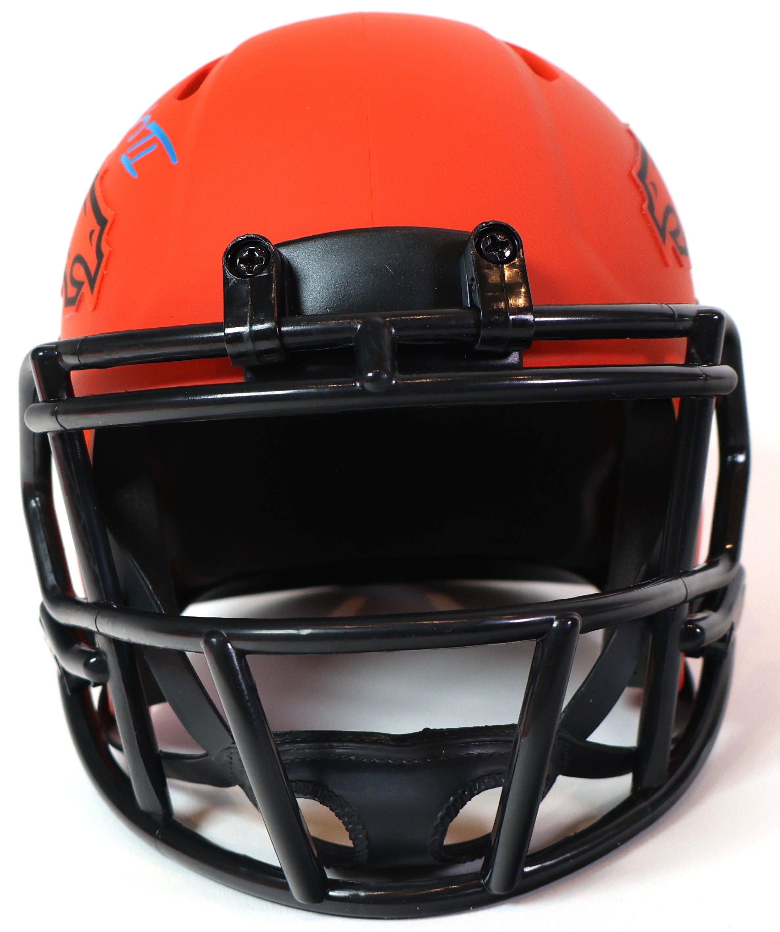 Patrick Surtain II Autographed Denver Broncos Orange Rave Mini Helmet Beckett COA