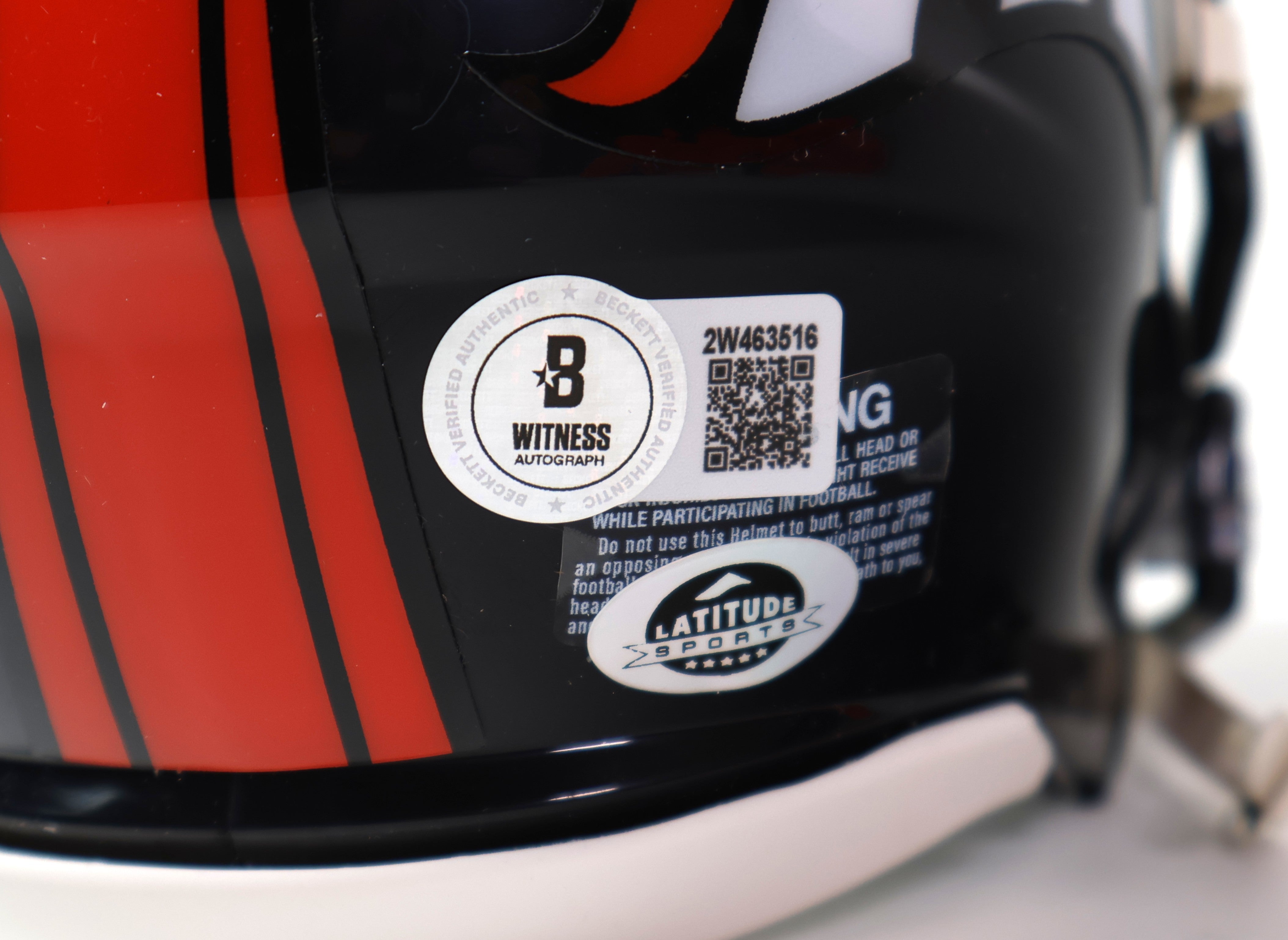 Aqib Talib and Chris Harris Autographed #25 Navy Mini Broncos Helmet Beckett COA