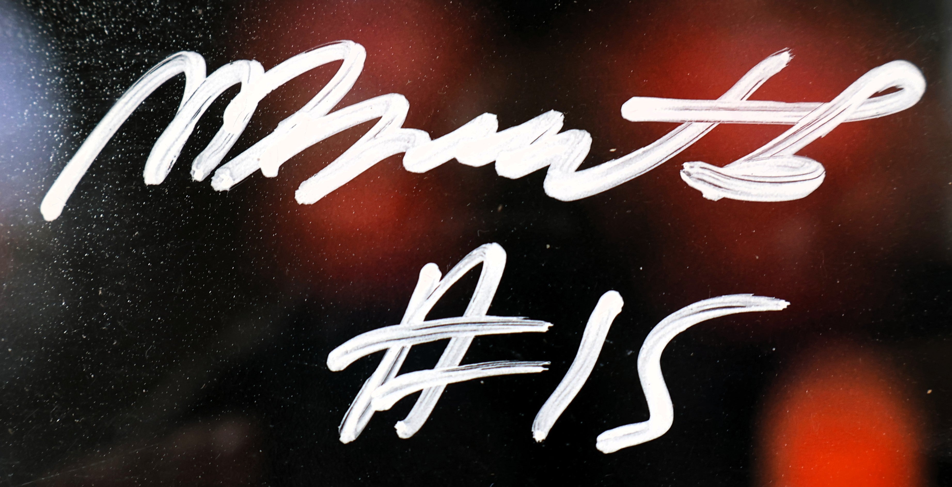 Nik Bonnito Autographed 8x10 Orange Jersey Photo with Plaque Beckett COA