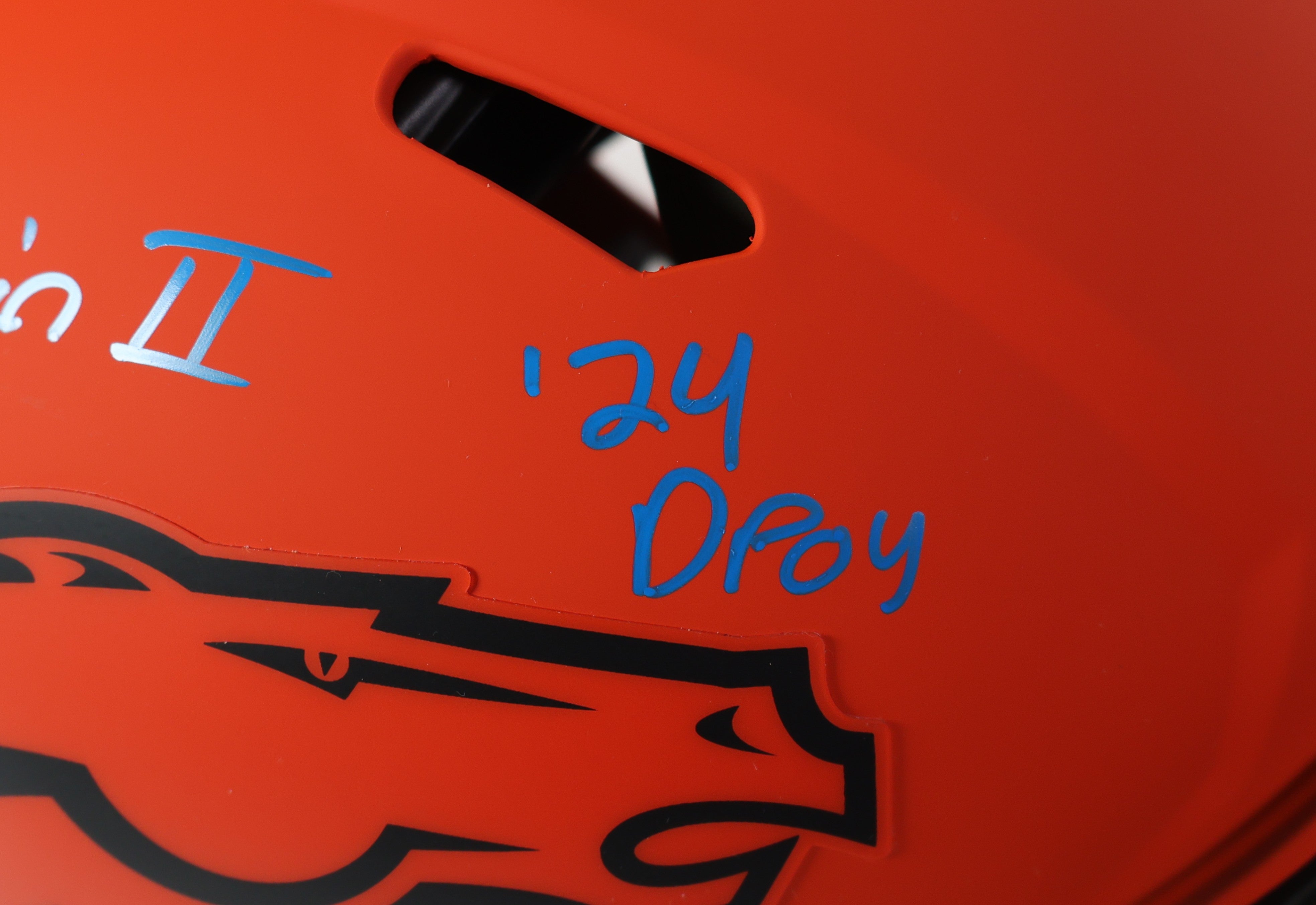 Patrick Surtain II Autographed/24 DPOY Broncos Rave Pro Authentic Helmet Beckett COA