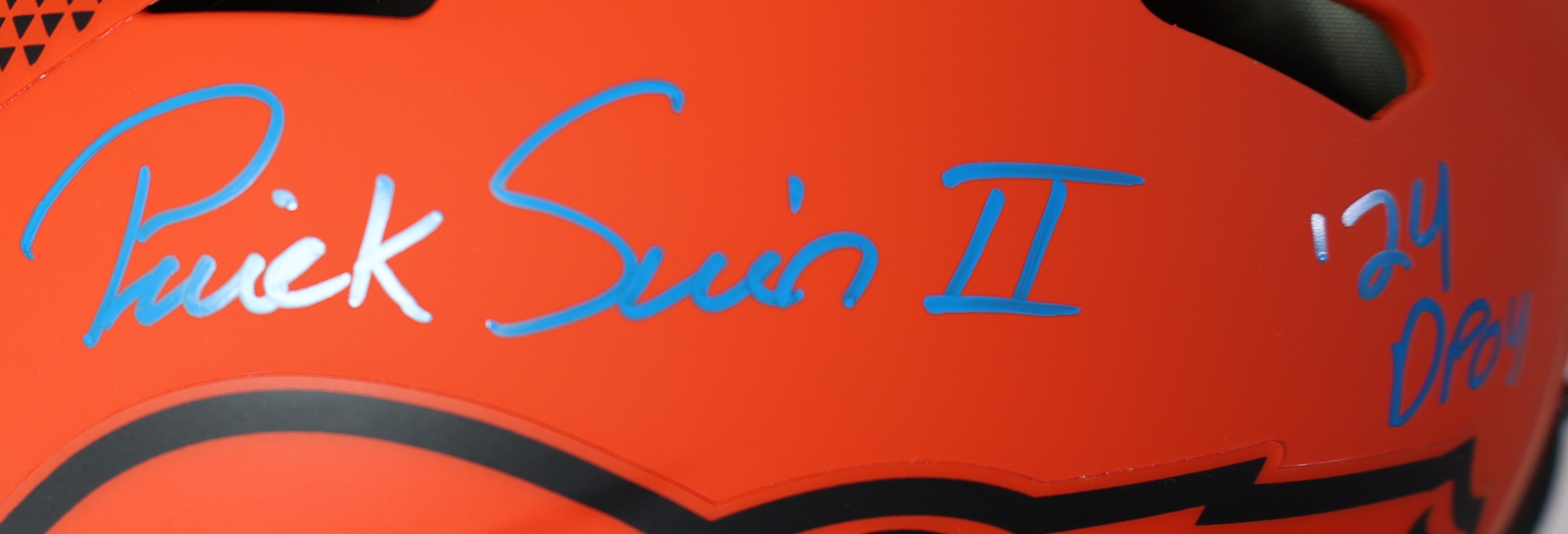 Patrick Surtain II Autographed/24 DPOY Broncos Rave Pro Authentic Helmet Beckett COA