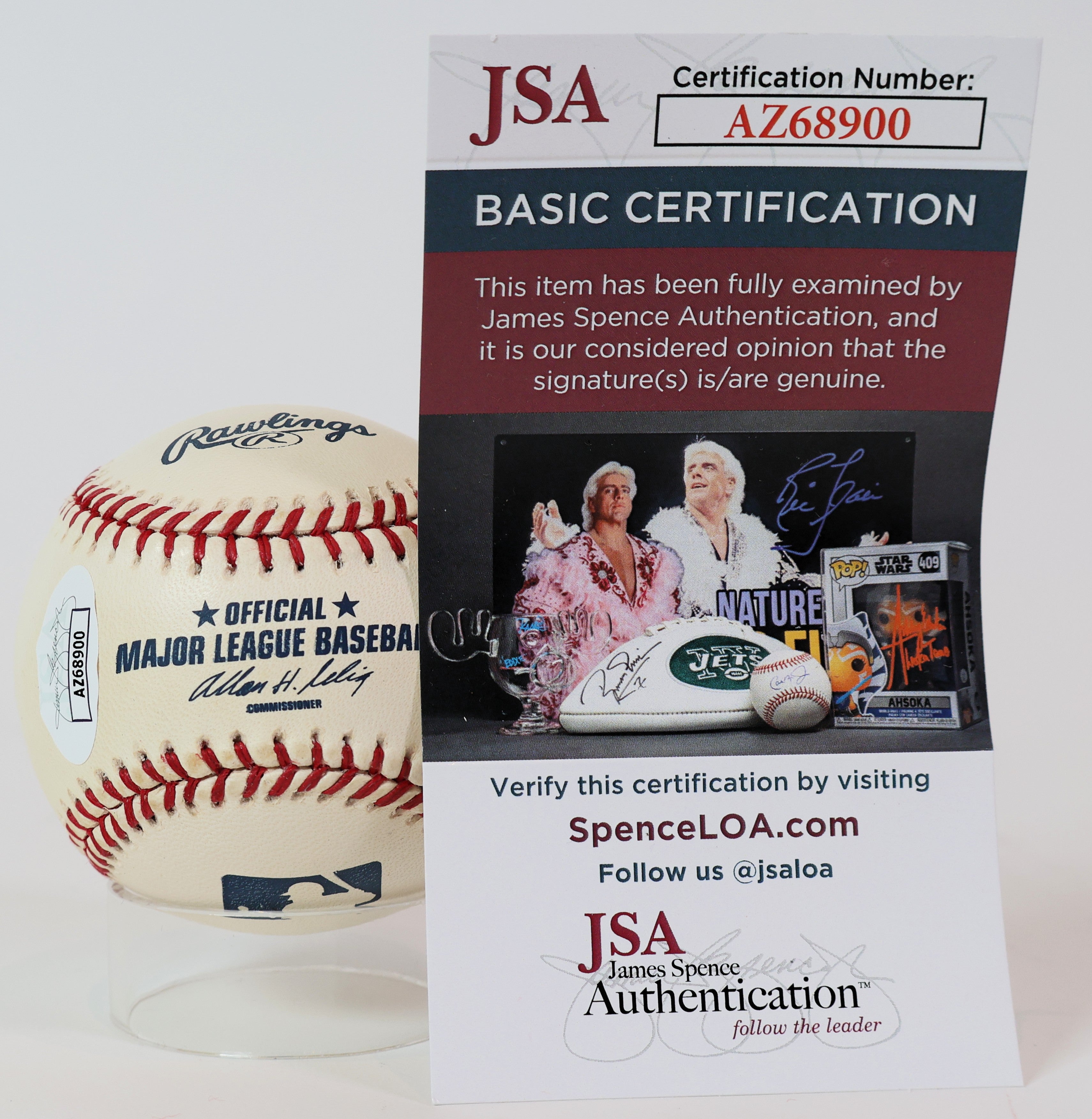 Sparky Anderson Autographed Official Major League Baseball JSA COA - Latitude Sports Marketing