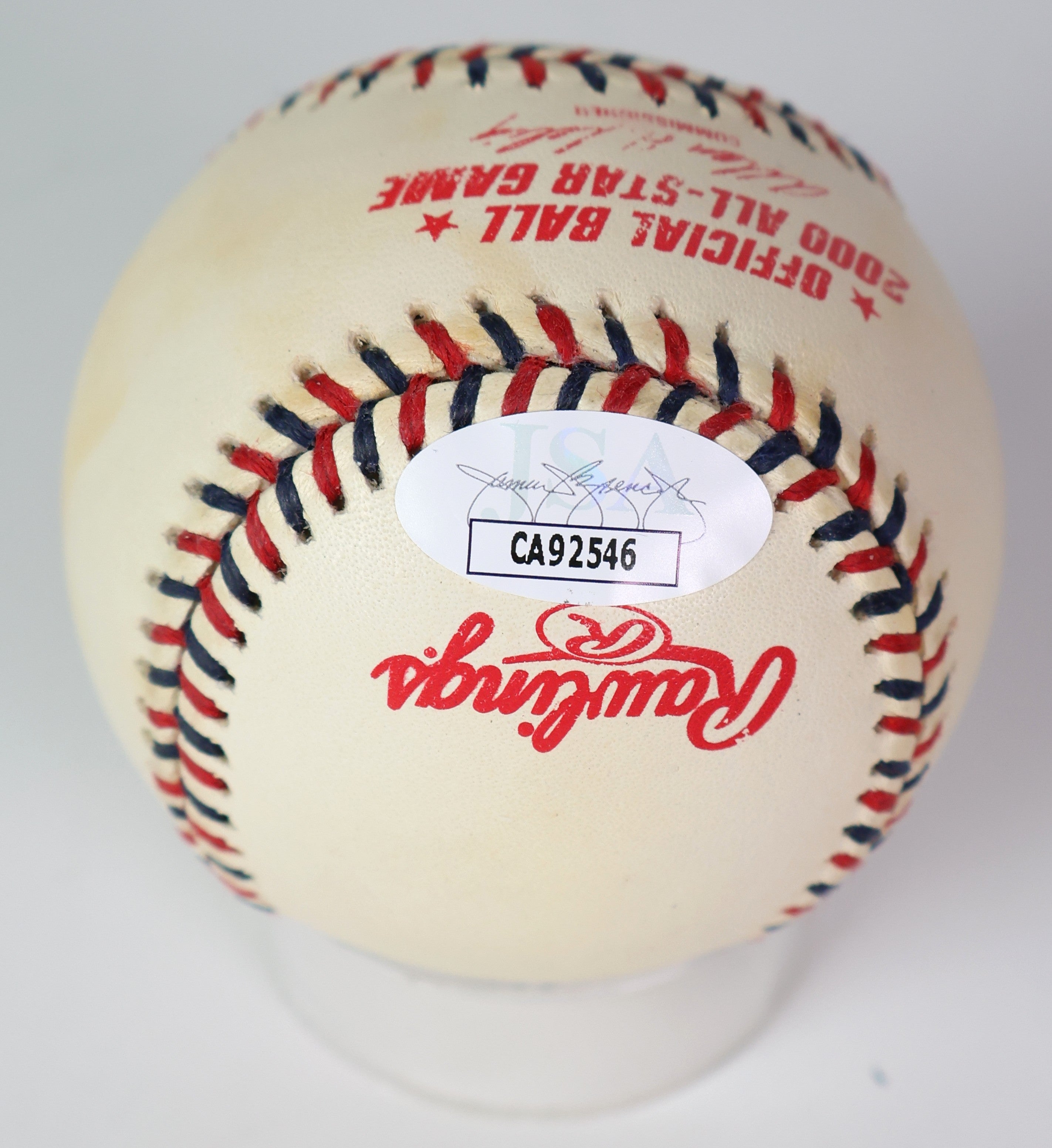 Barry Larkin Autographed Official 2000 MLB All-Star Game Baseball JSA COA