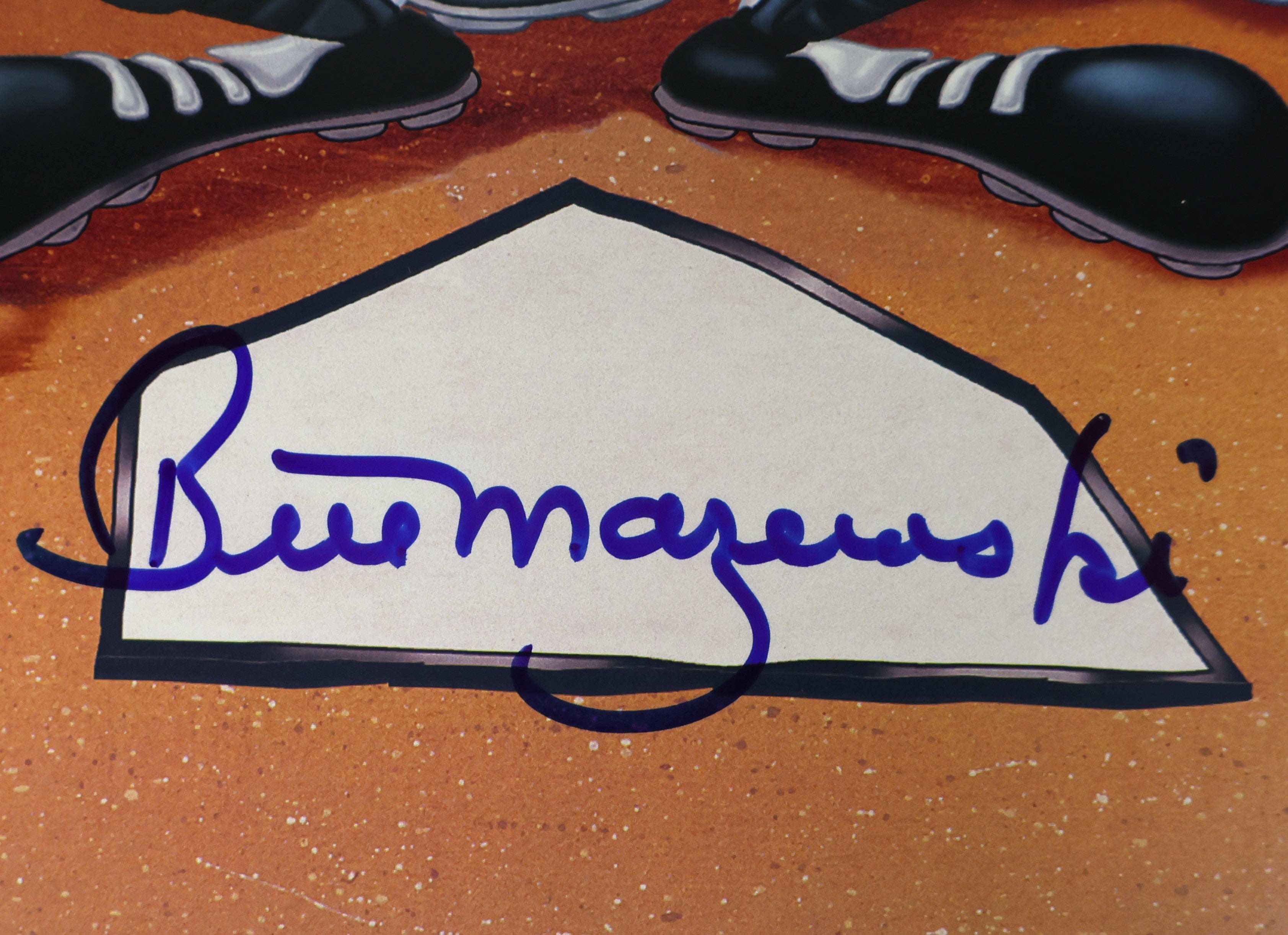 Bill Mazeroski Autographed Looney Tunes MLB Pittsburgh Pirates Print