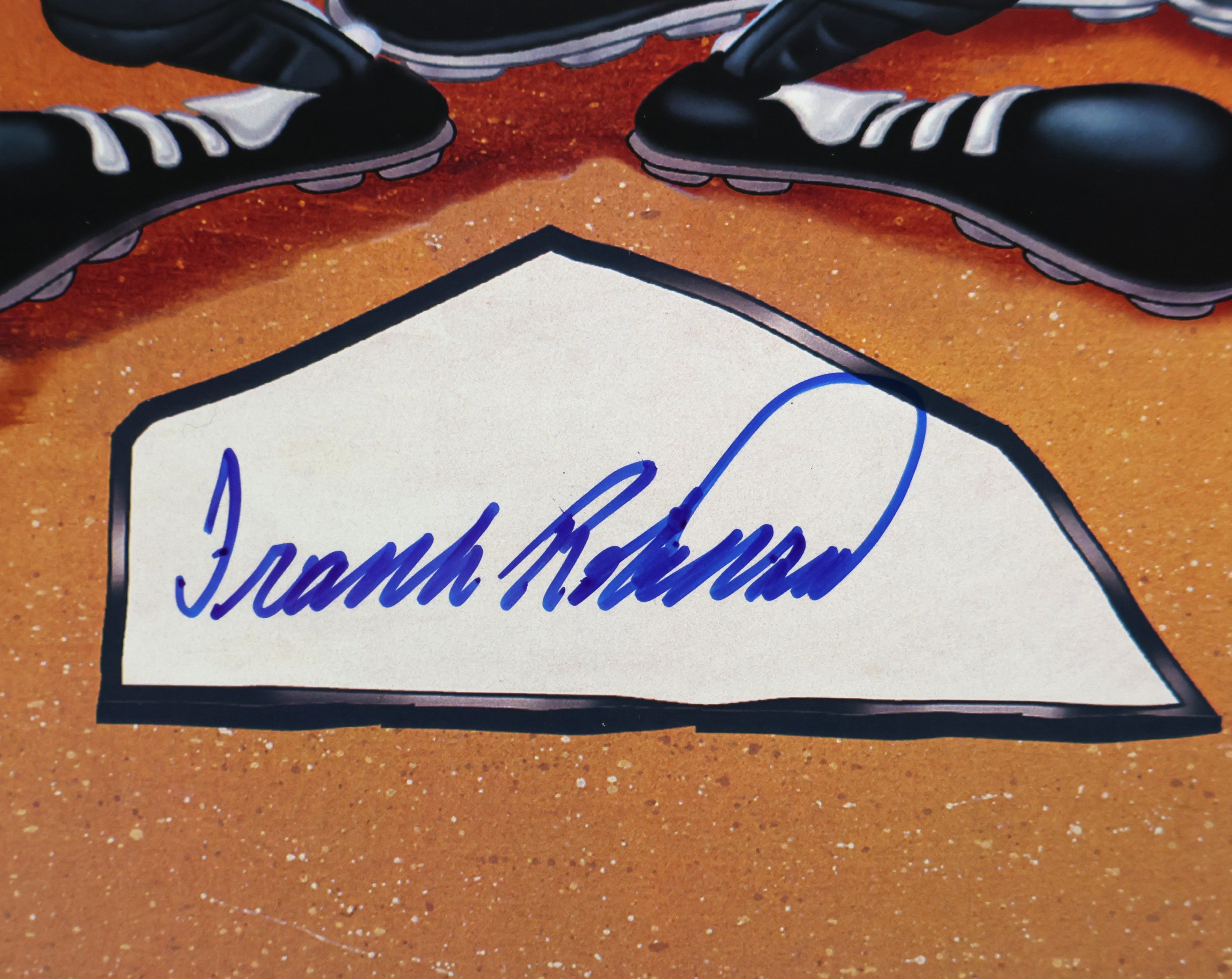 Frank Robinson Autographed Looney Tunes Orioles Print JSA COA