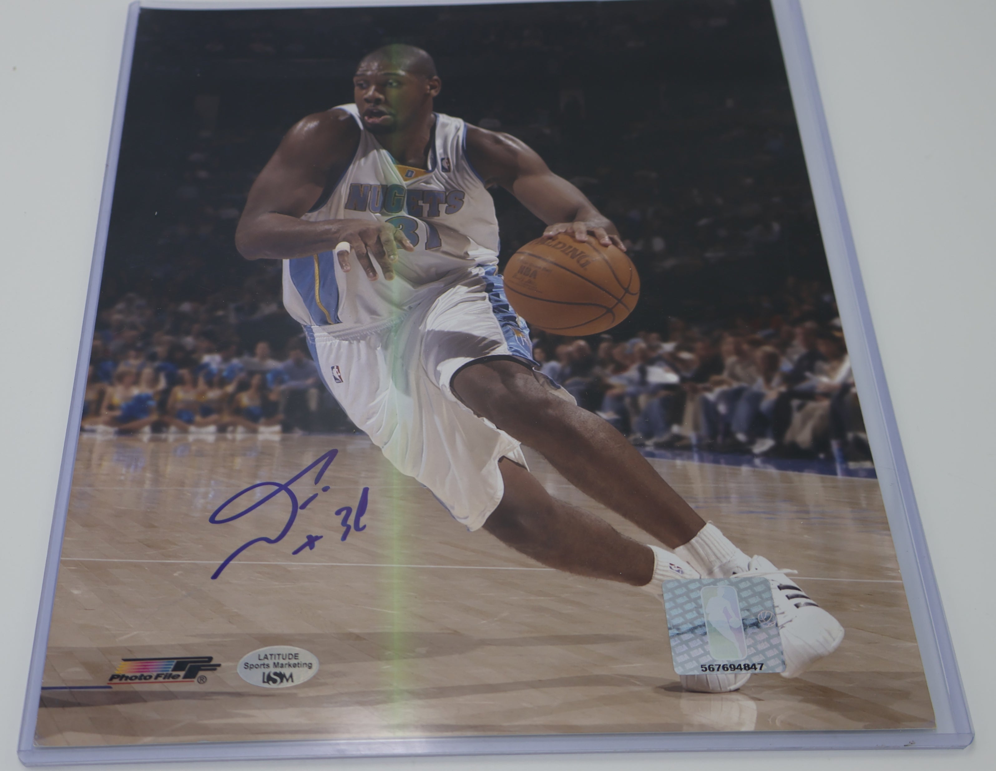 Nene Denver Nuggets Autographed 8"x10" Photo