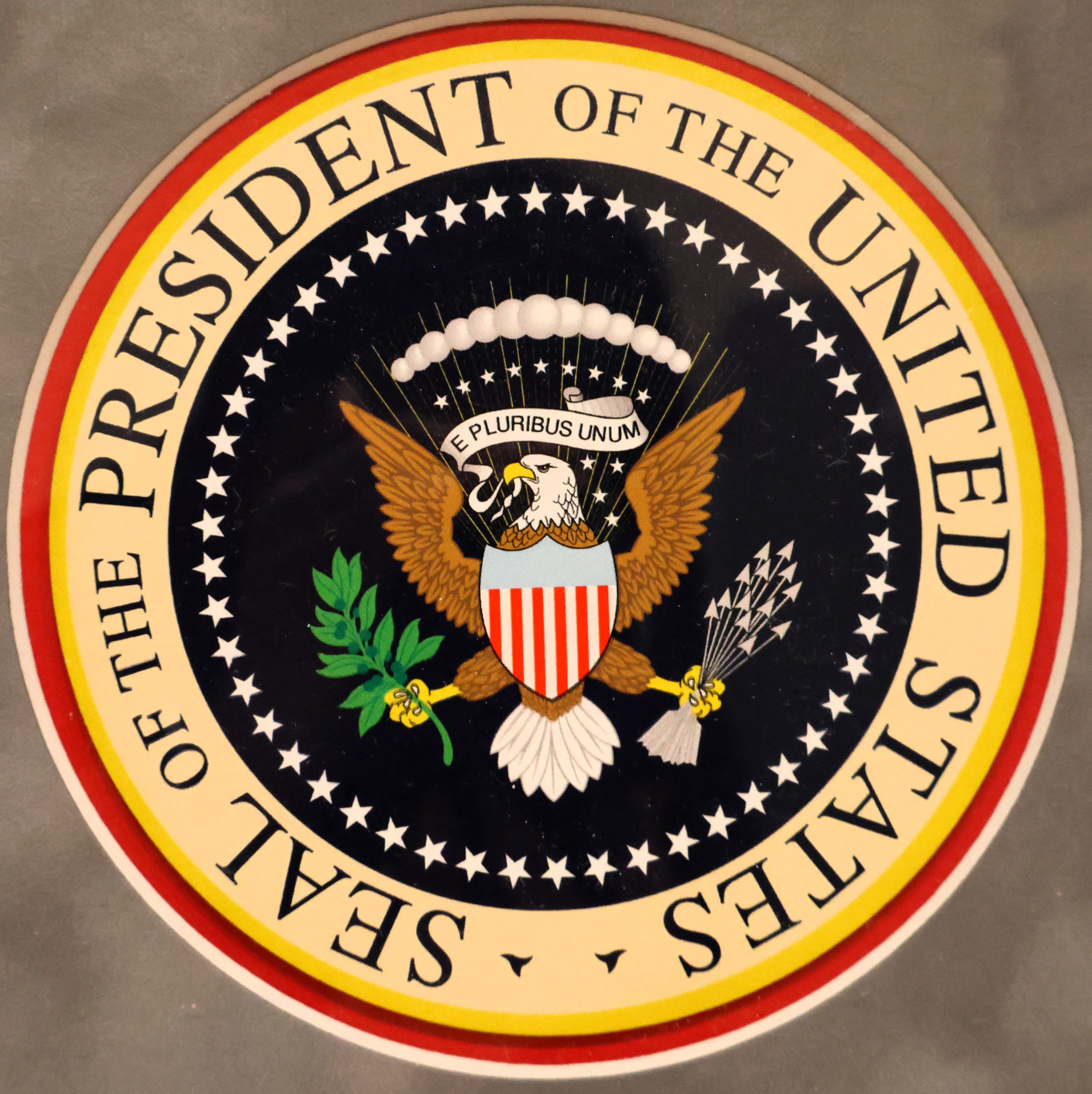 Donald Trump Framed Newspaper and Coin with Laser Signature 14.5"x18.5"