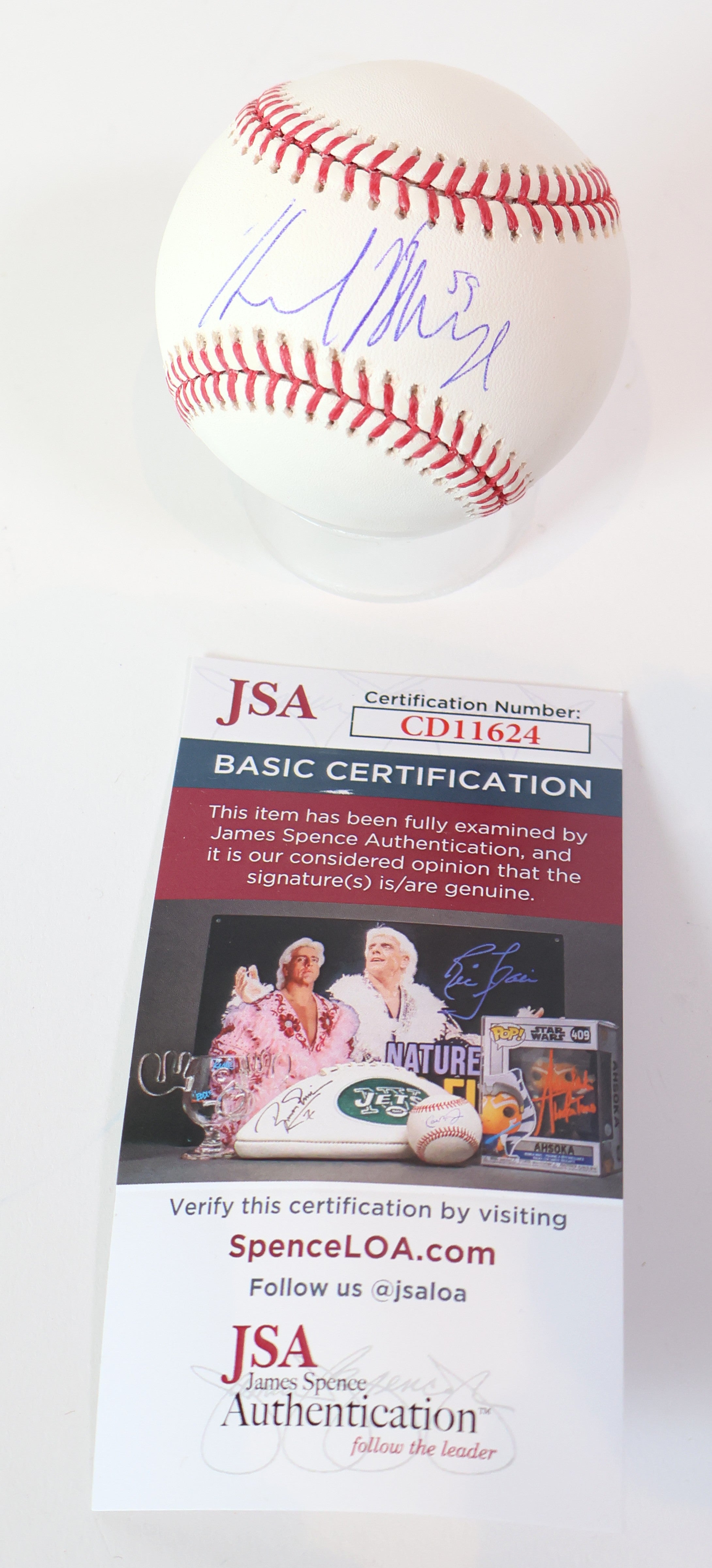 Harrison Musgrave Autographed Official Major League Baseball JSA COA