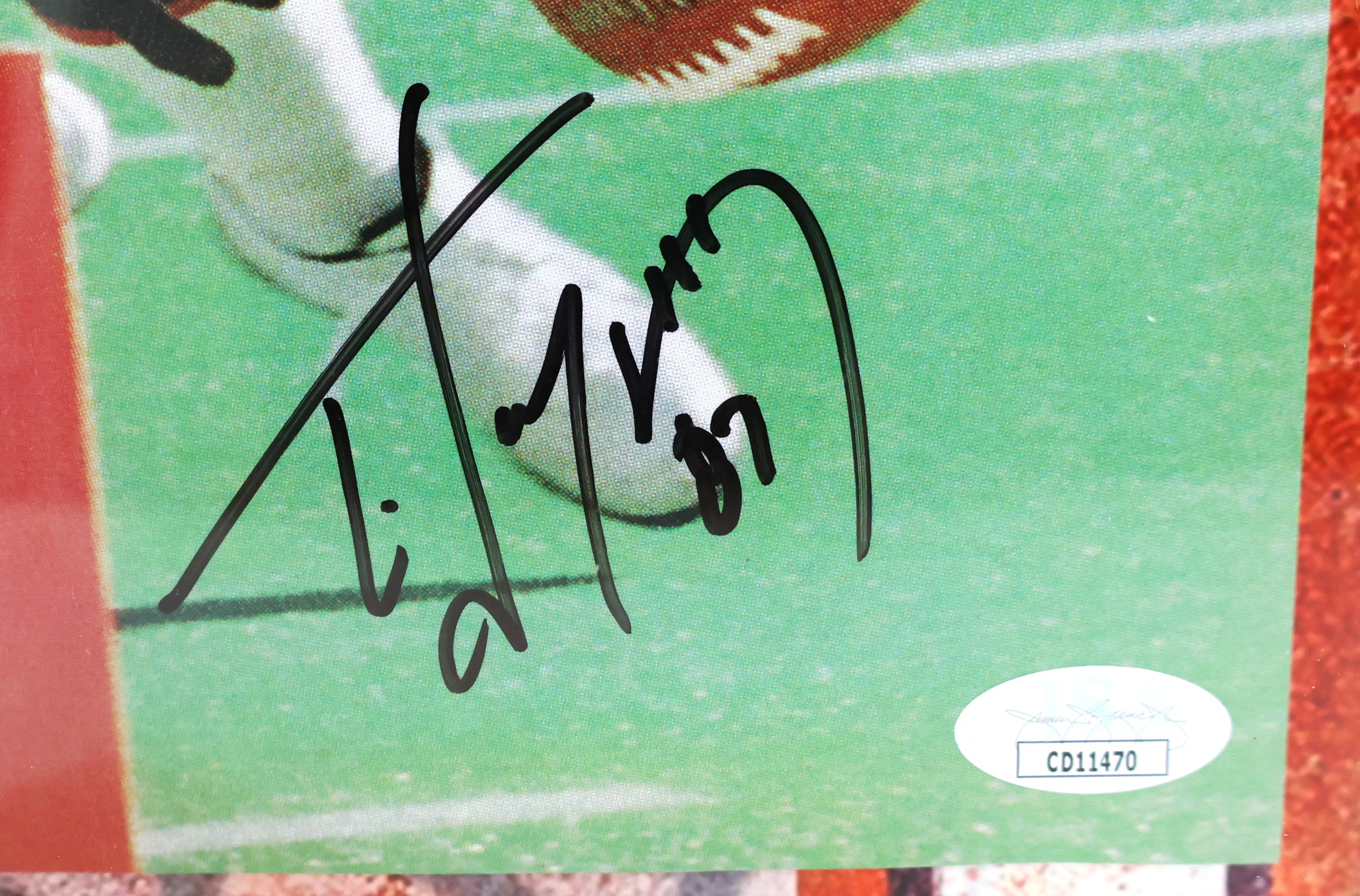 ED McCaffrey Autographed Framed 8X10 Photo JSA COA