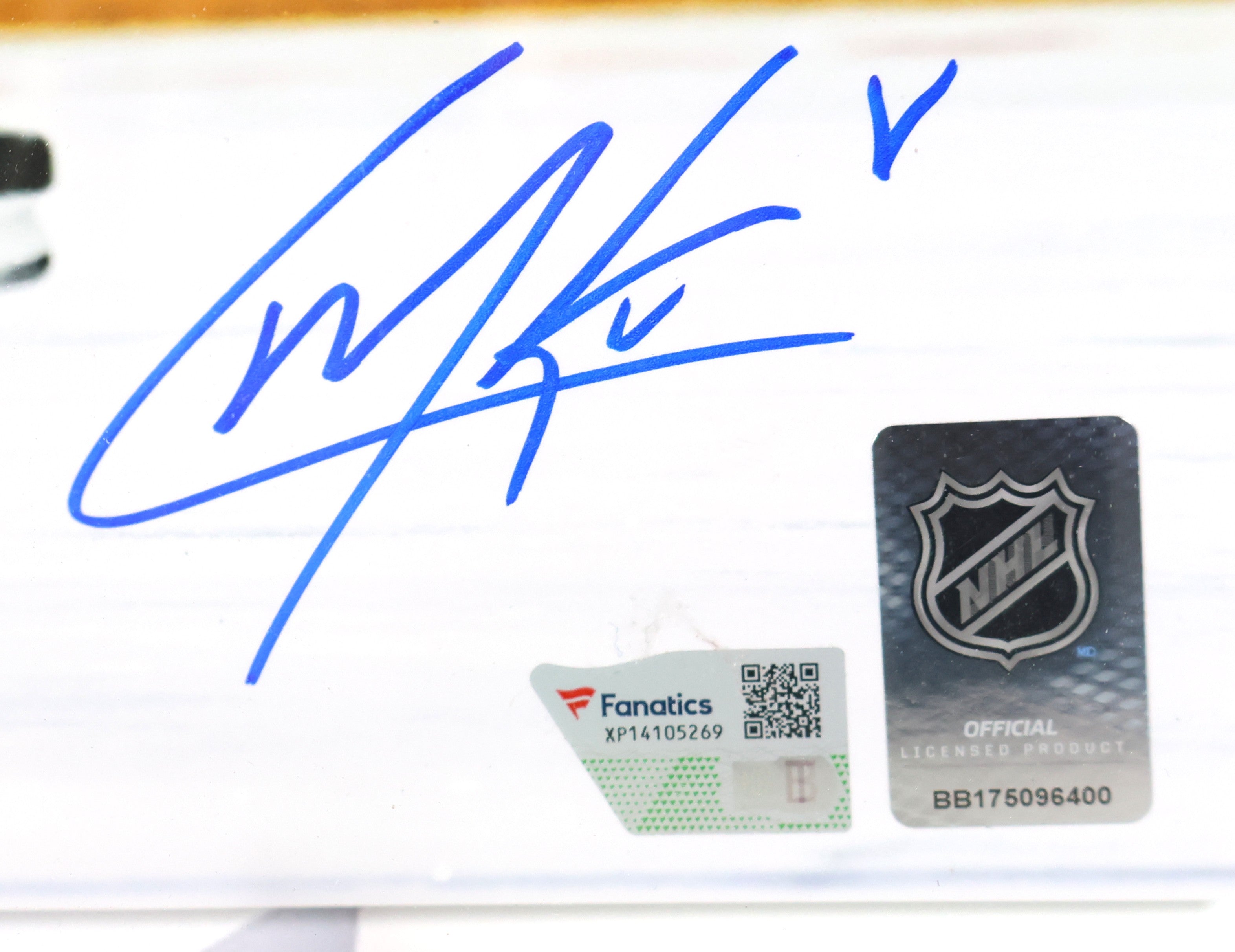 Cale Makar Autographed Four Nations Framed 8x10 Photo Fanatics COA