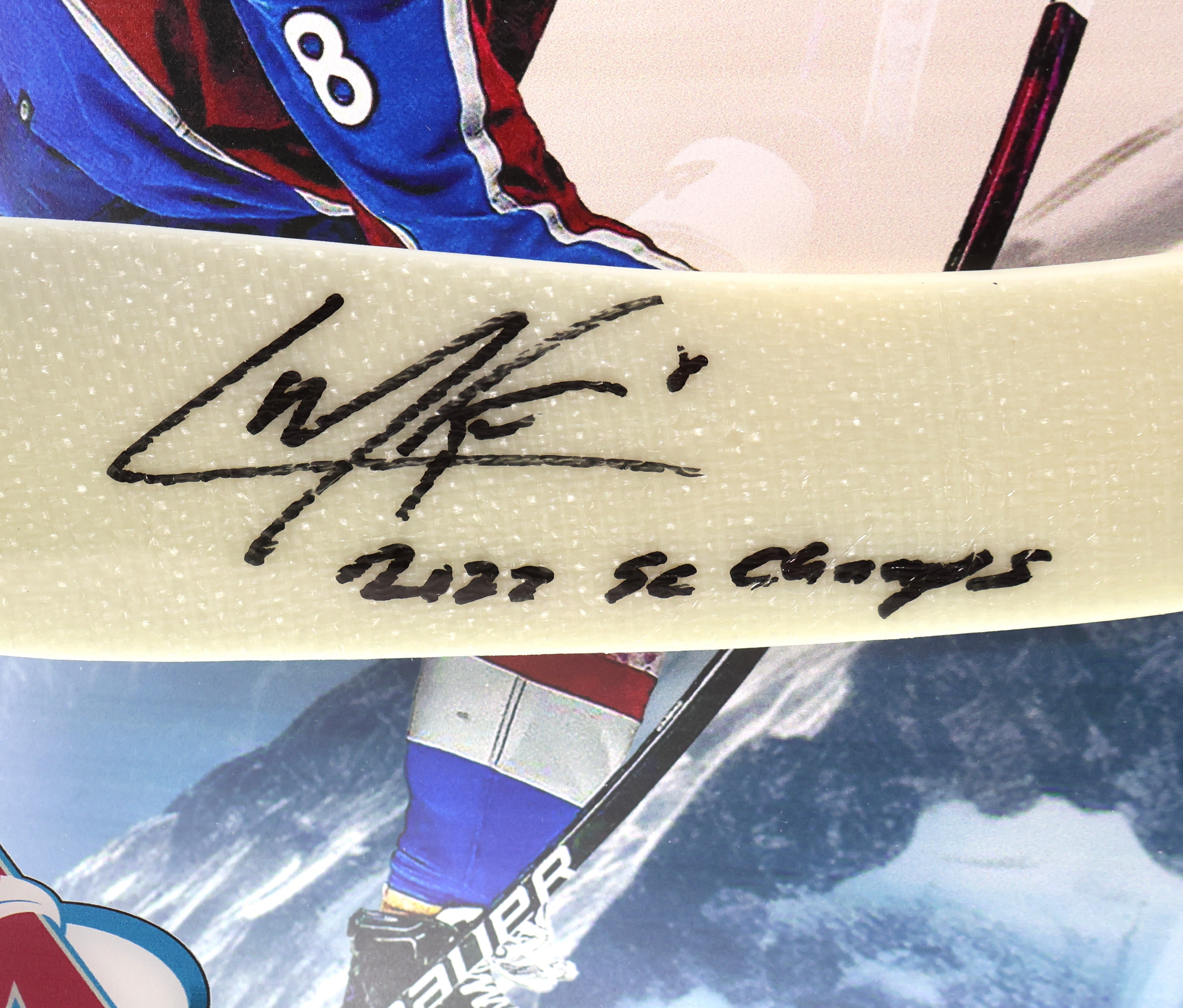 Cale Makar Autographed Inscribed "2022 SC Champs" Hockey Stick FANATICS COA