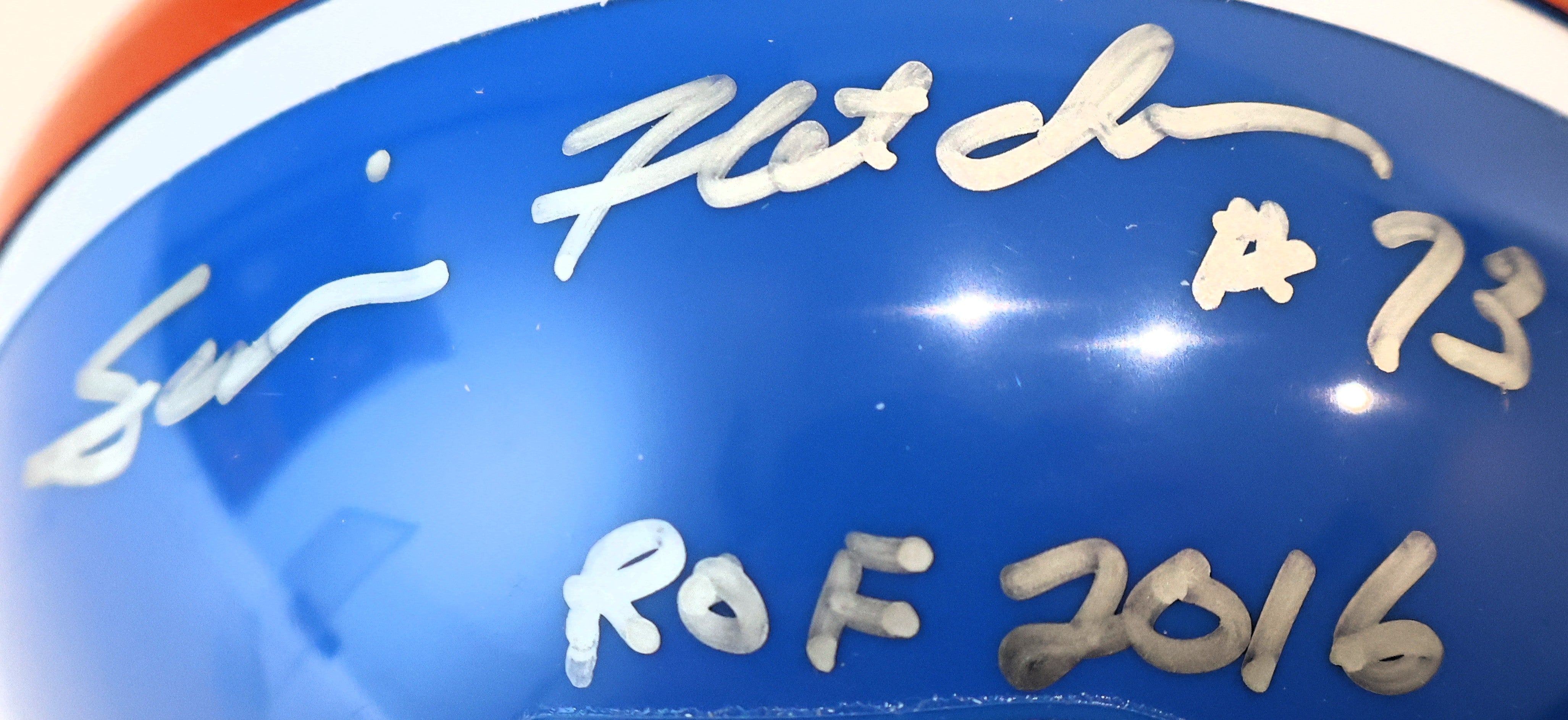 Simon Fletcher Autographed Mini Helmet Inscribed "ROF 2016" JSA COA