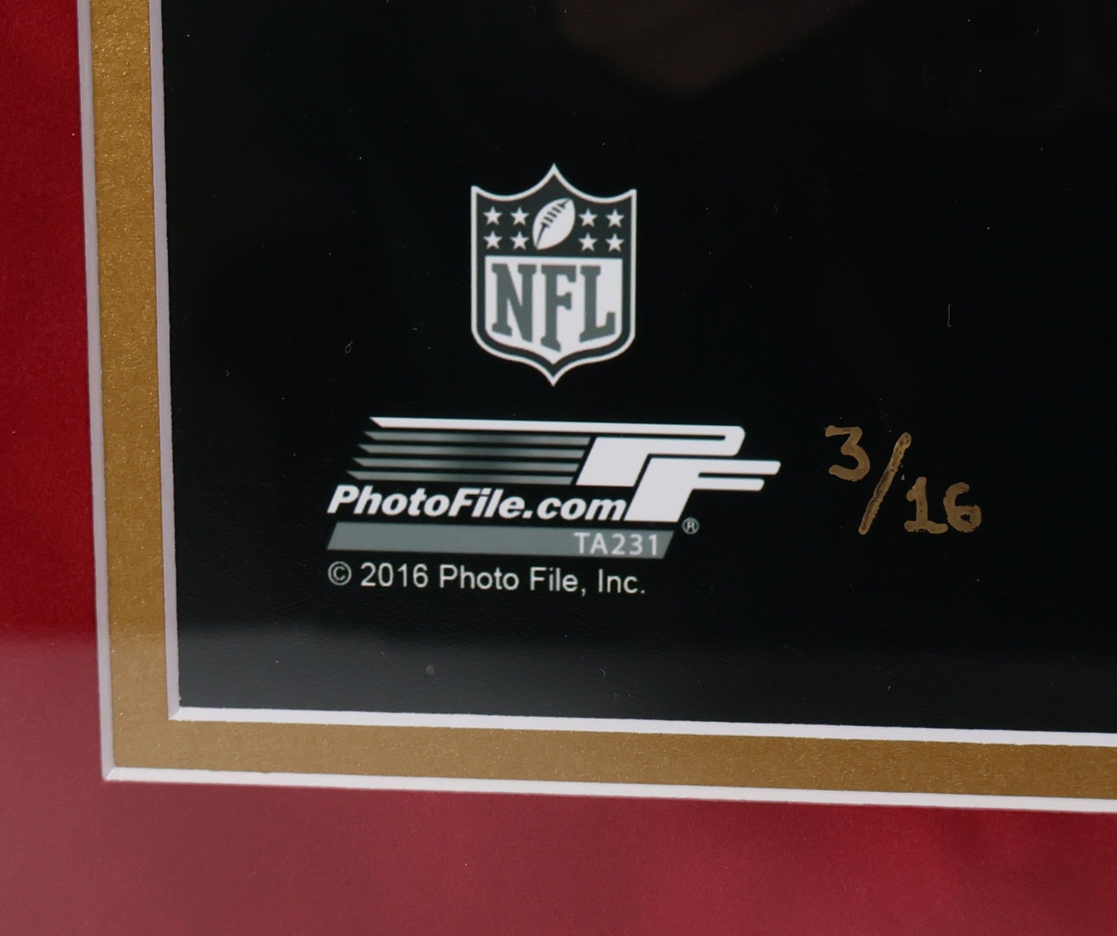 Joe Montana Inscribed Autographed 16x20 Framed Photo Fanatics COA