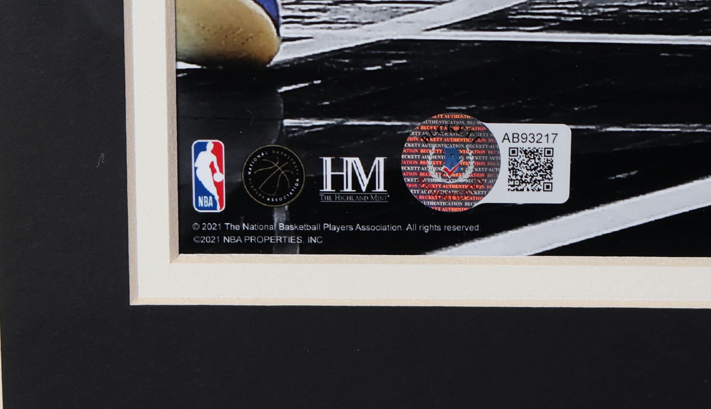 Stephen Curry and Giannis Antetokounmpo Double Autographed 16x20 Photo Framed Beckett LOA