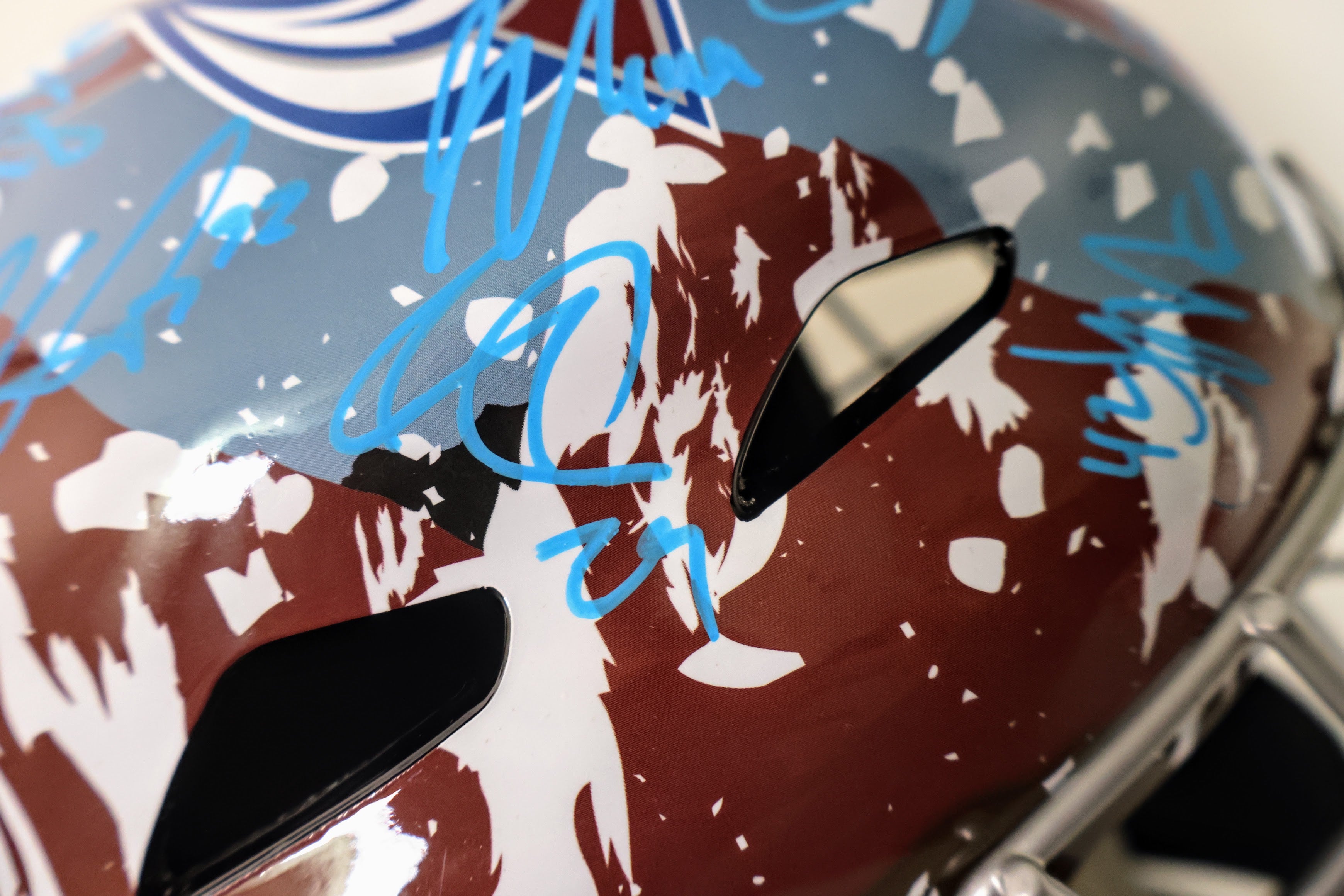 Colorado Avalanche 2022 Stanley Cup Champions Team Signed Replica Goalie Mask - Limited Edition 42/50