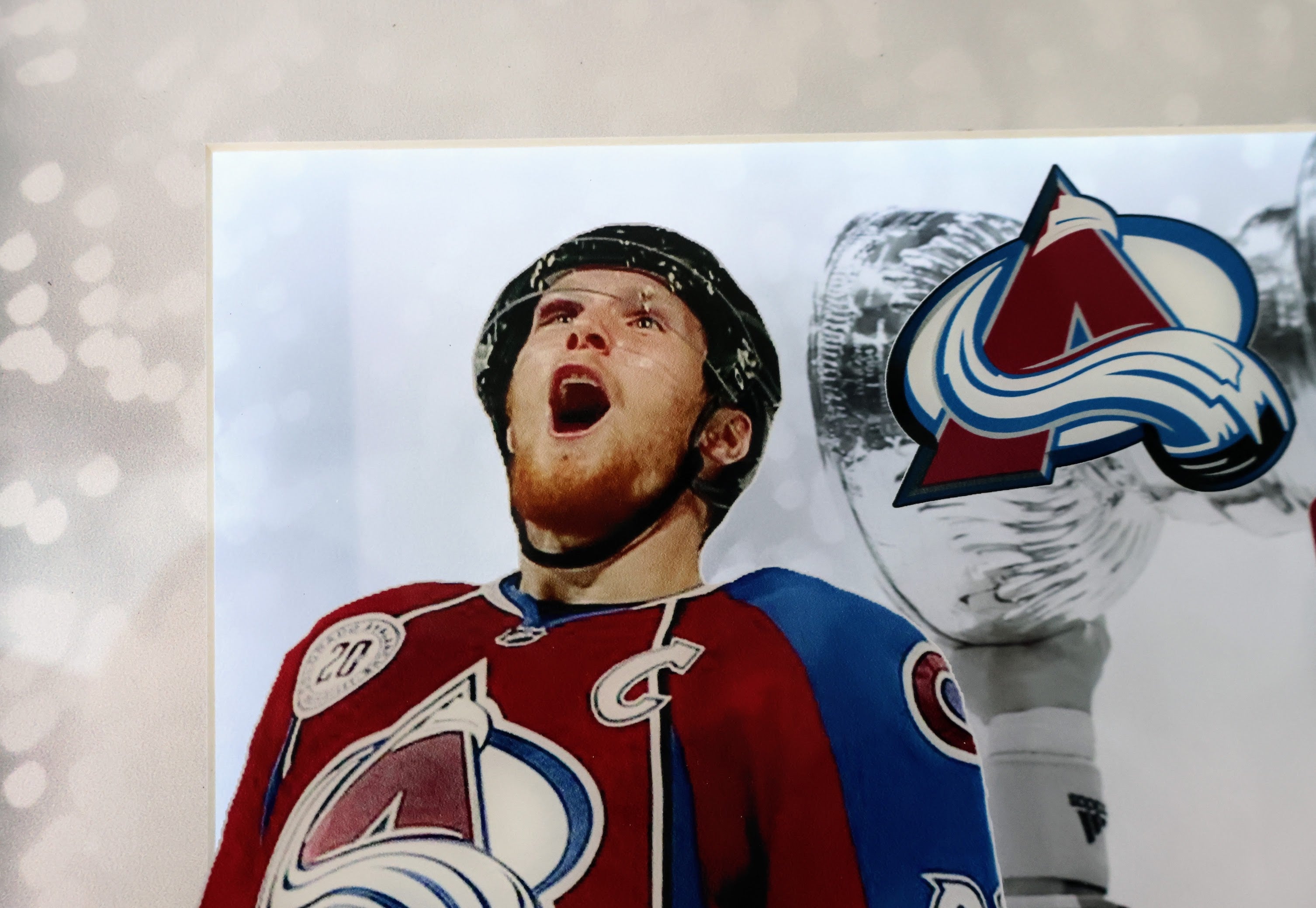 Gabriel Landeskog Signed 2022 Stanley Cup Puck - Illuminated Frame
