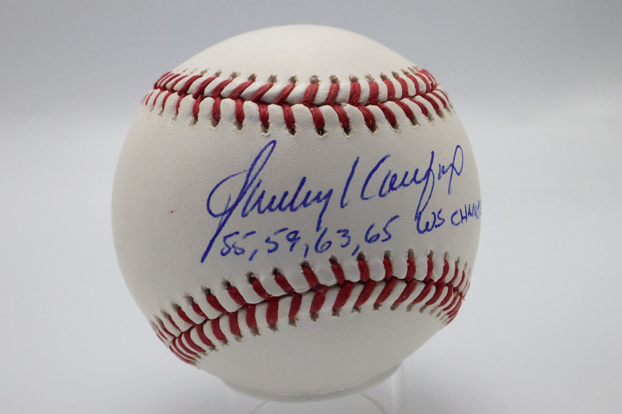 Sandy Koufax Autographed Los Angeles Dodgers Baseball Featuring Multiple Inscritpions