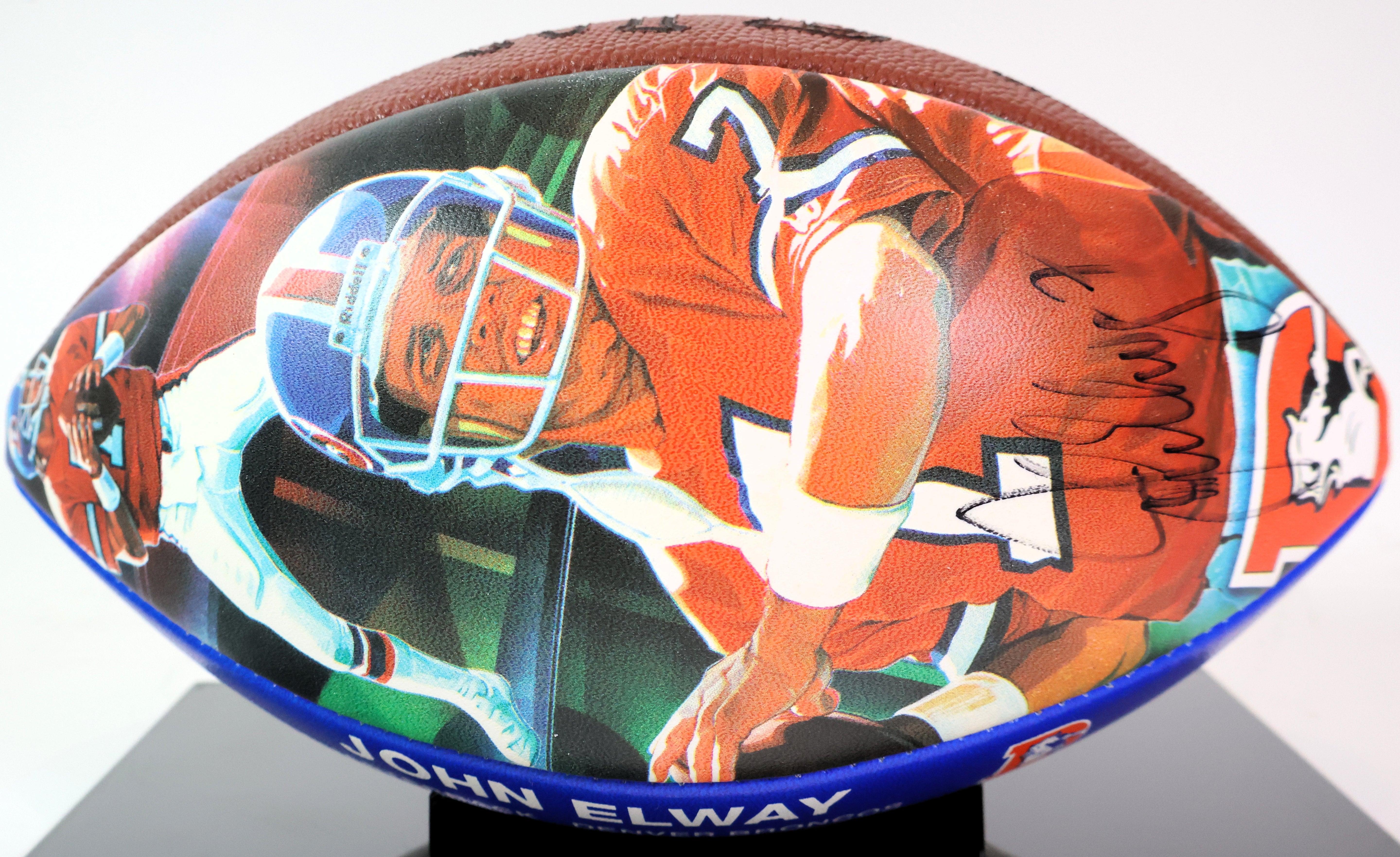 John Elway Signed Sportacular Art Limited Edition (#1 in the edition) Football Beckett COA