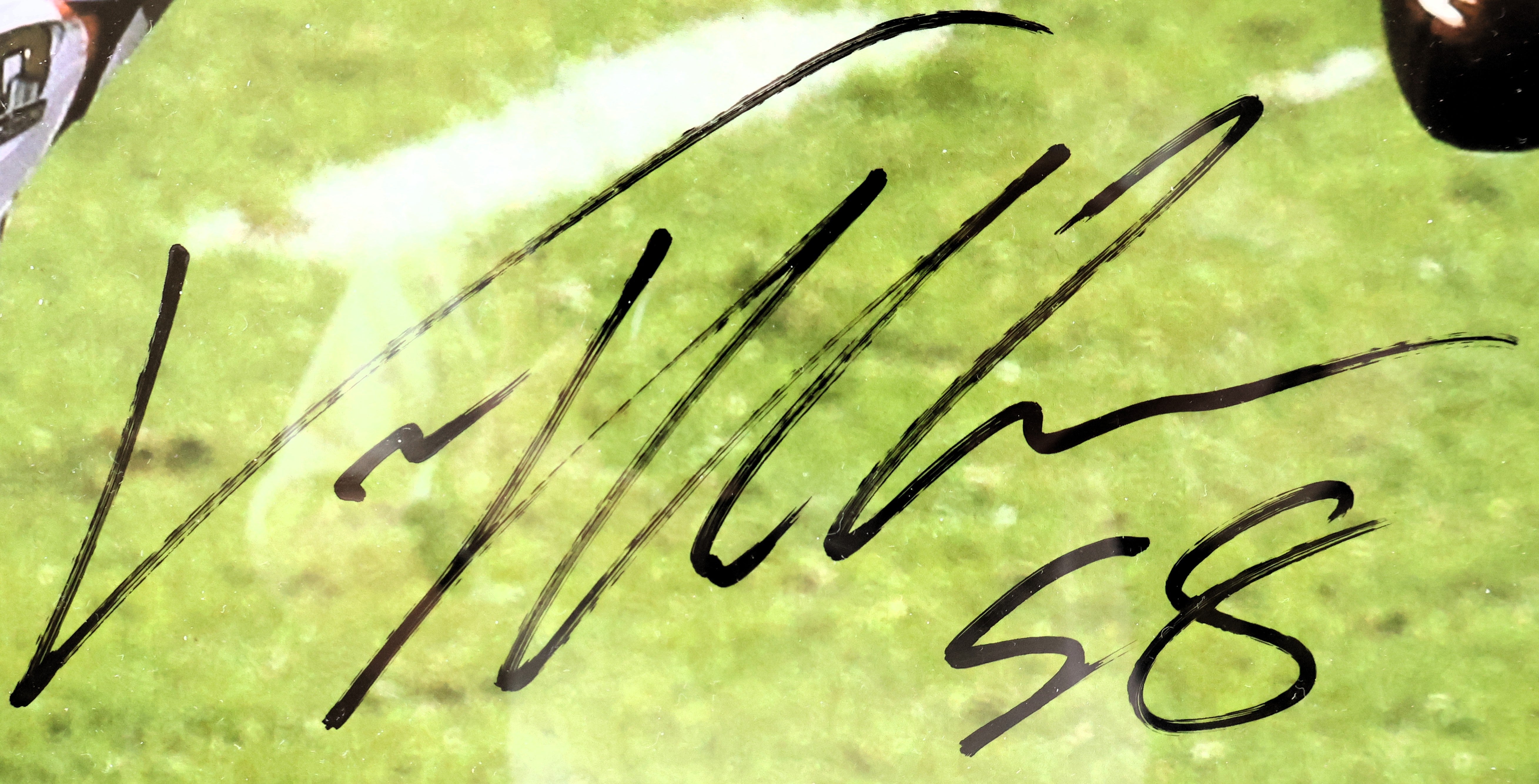 Von Miller Denver Broncos SB 50 Strip Sack Autographed 16x20 Photo Beckett COA