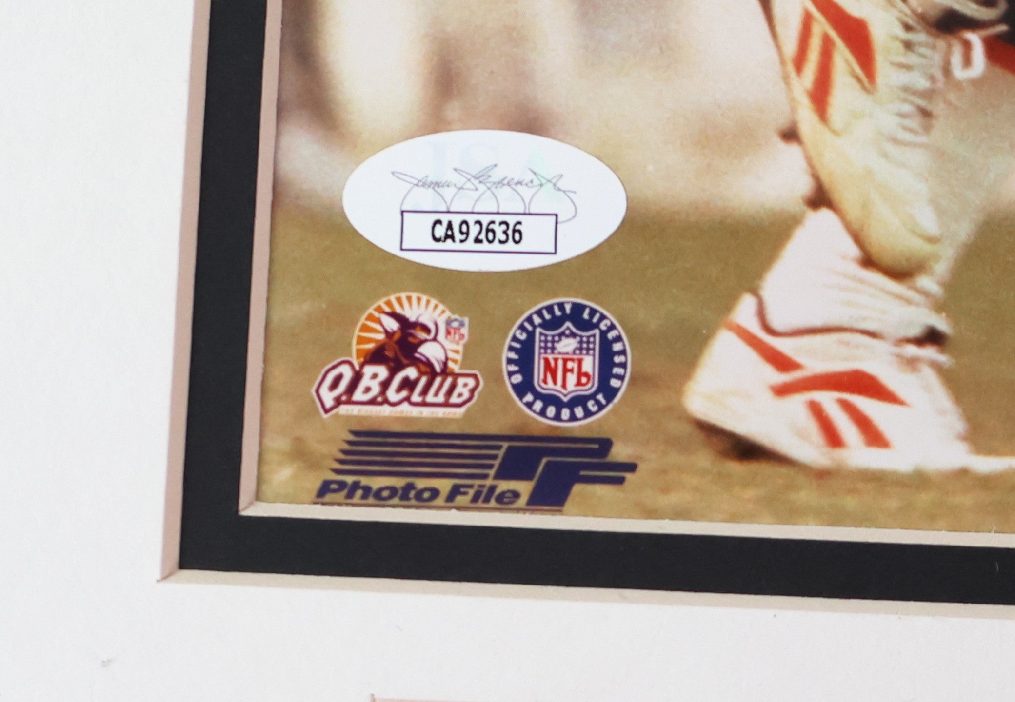 John Elways 300th Touchdown Pass Signed Color Photograph