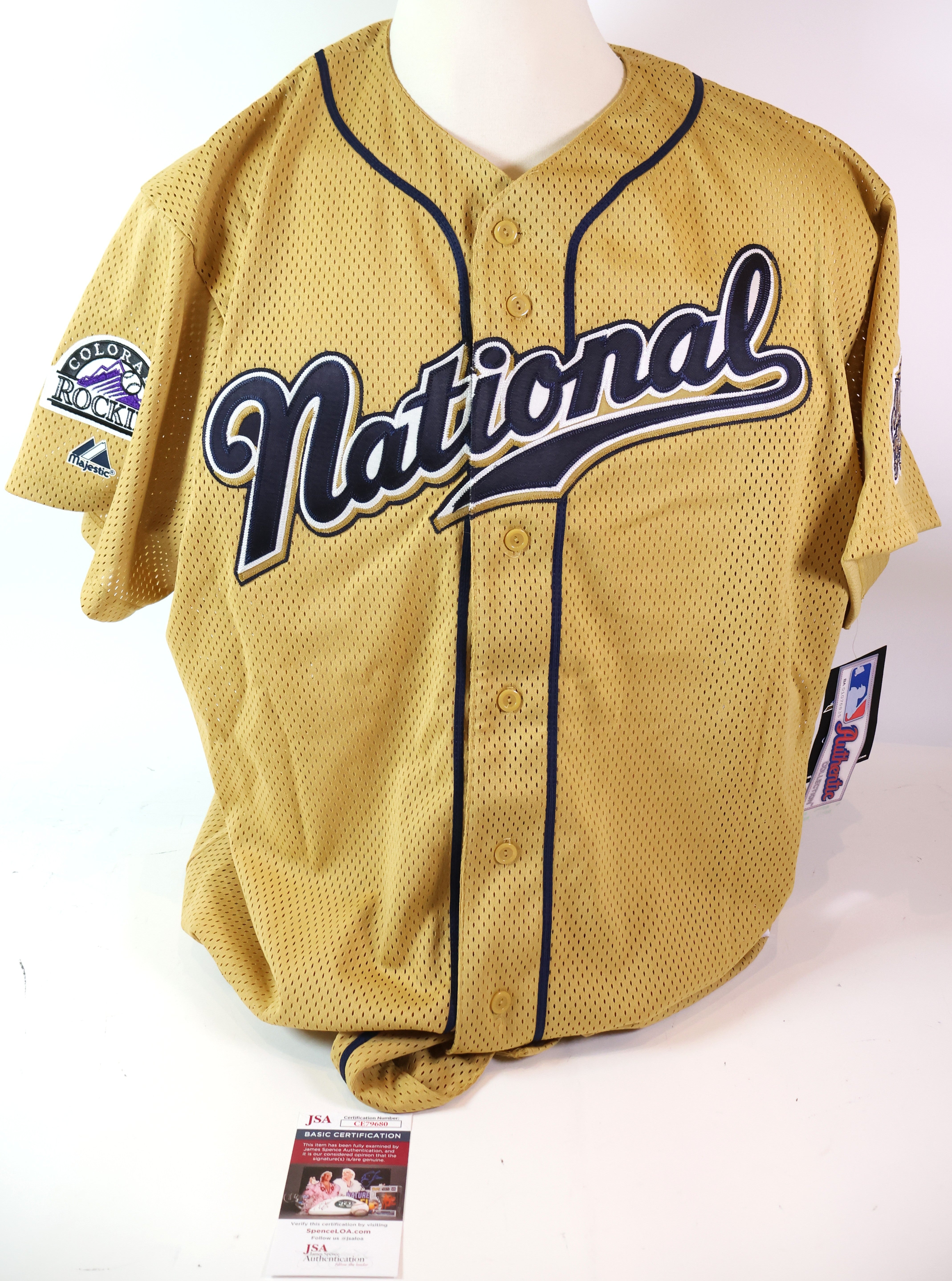 Todd Helton Autographed NL/Rockies 2002 MLB All Star Jersey (Size 2XL) JSA COA