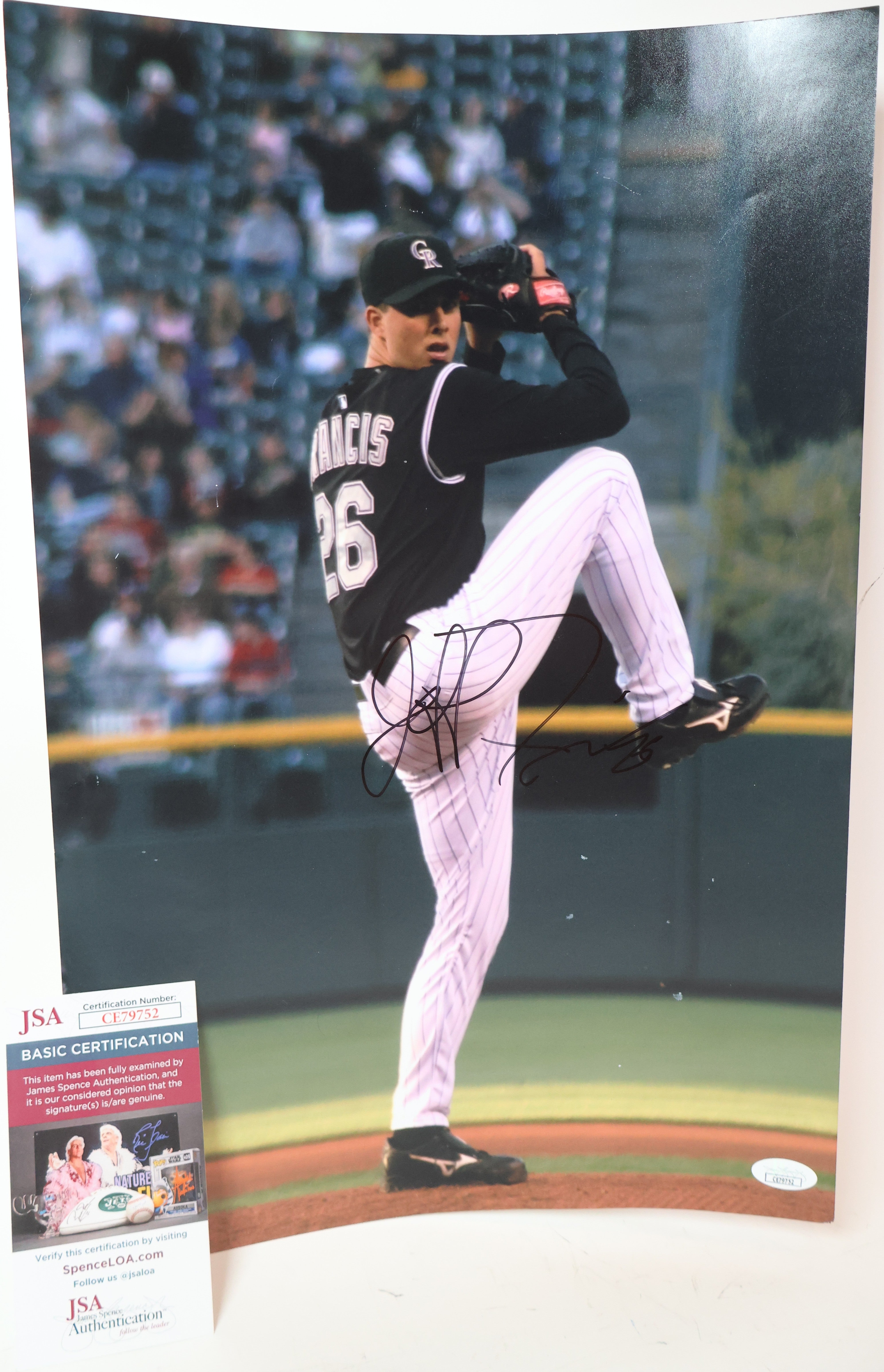 Matt Holliday Autographed 12"x18" Photo JSA COA