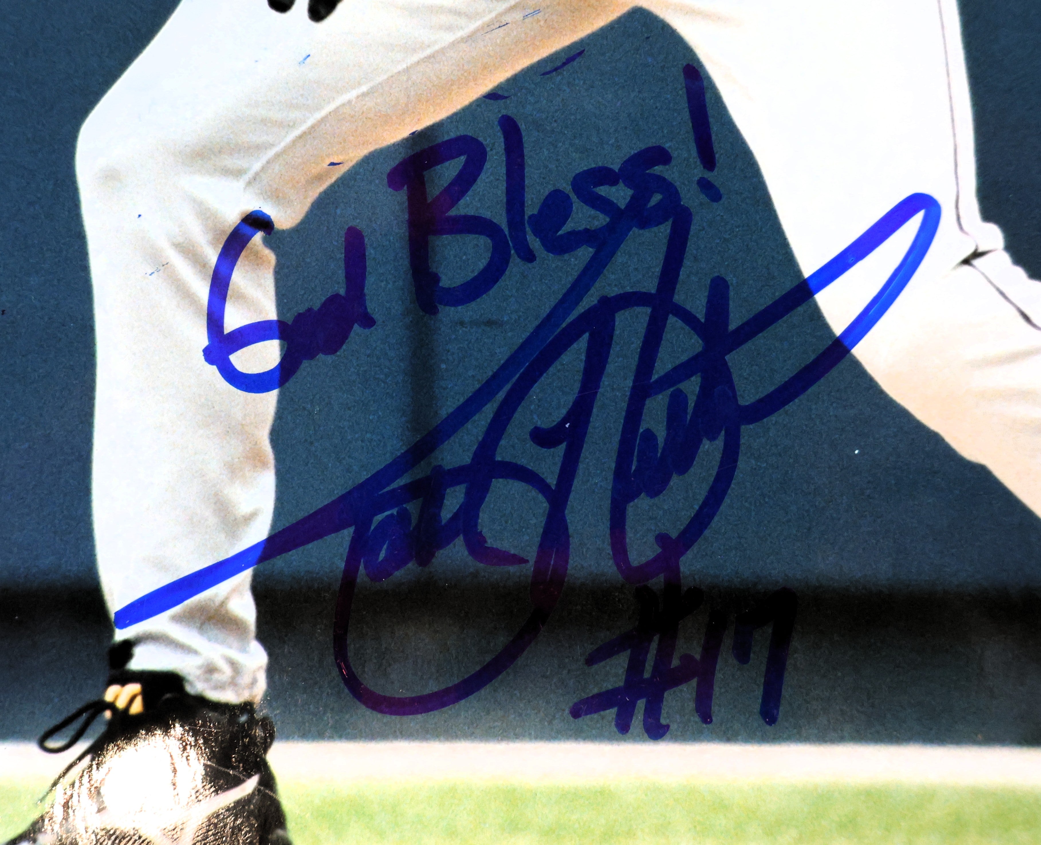 Todd Helton Autographed 8x10 Photo Inscribed "God Bless!" JSA COA