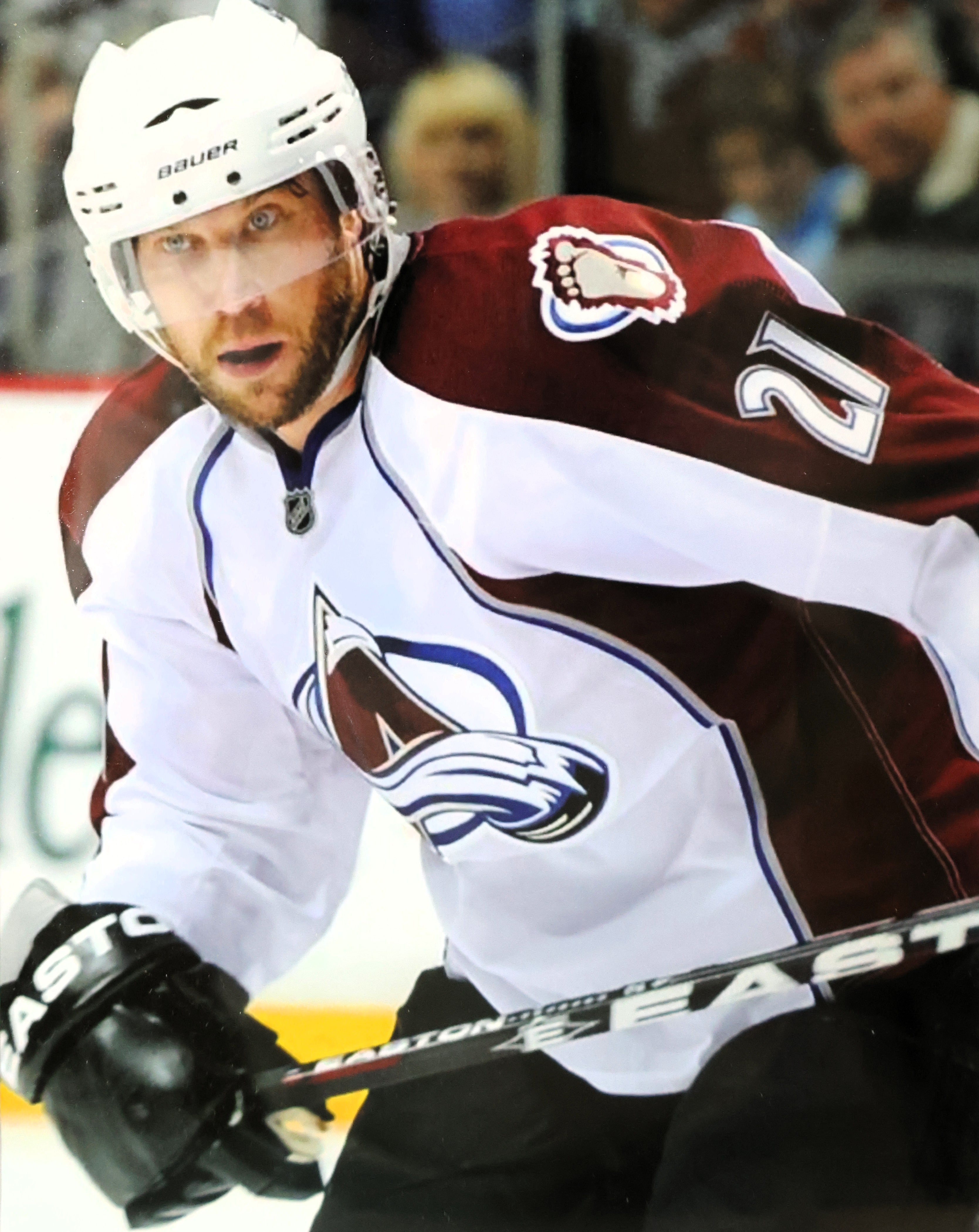 Peter Forsberg Autographed Colorado Avalanche Jersey with 2 Photos - Deluxe Framed JSA COA