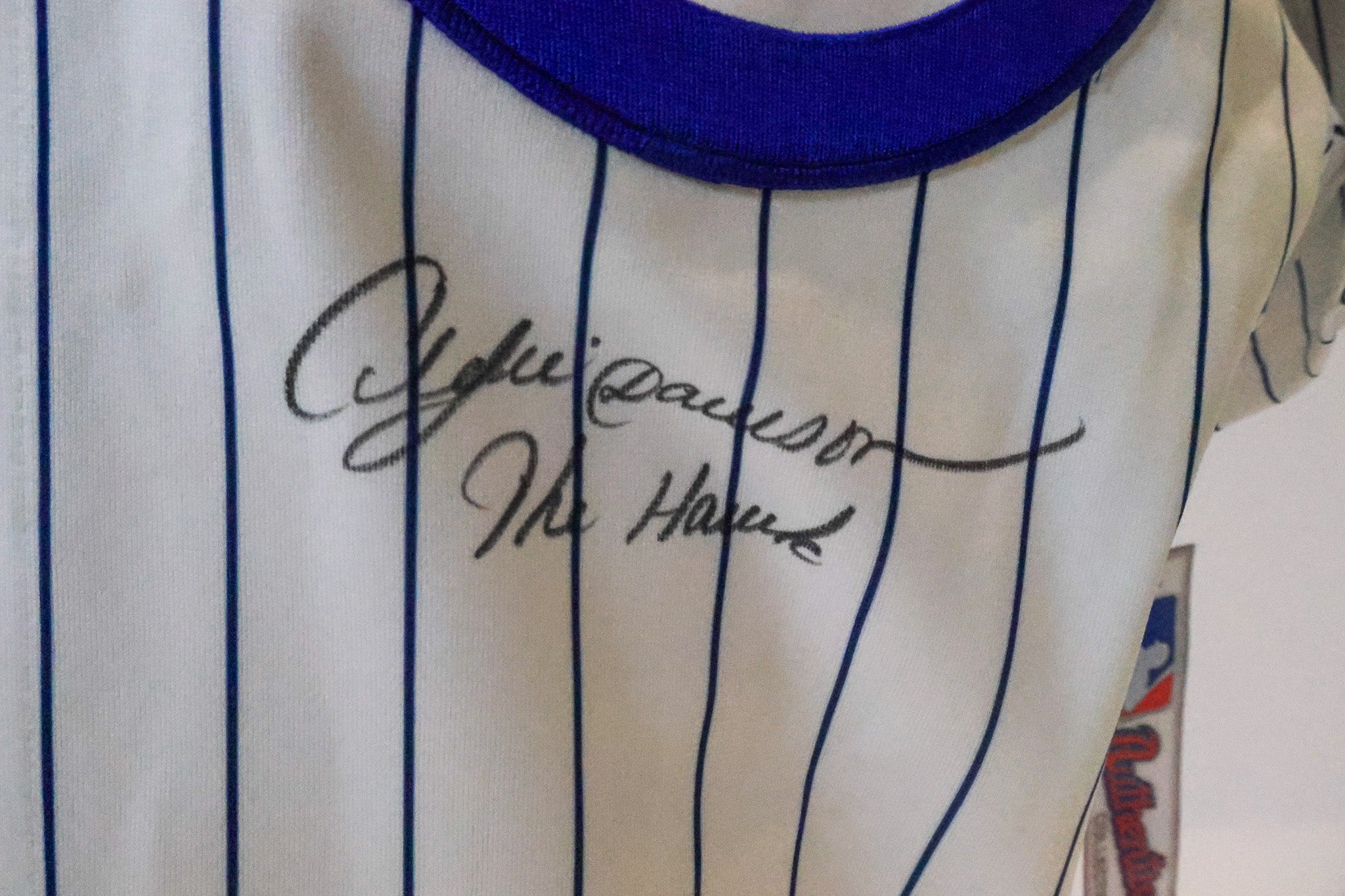 Andre Dawson Chicago Cubs Autographed Jersey - MLB and JSA COAs