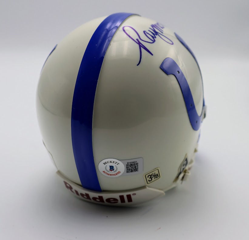 Raymond Berry Autographed Indianapolis Colts Mini Helmet Beckett COA