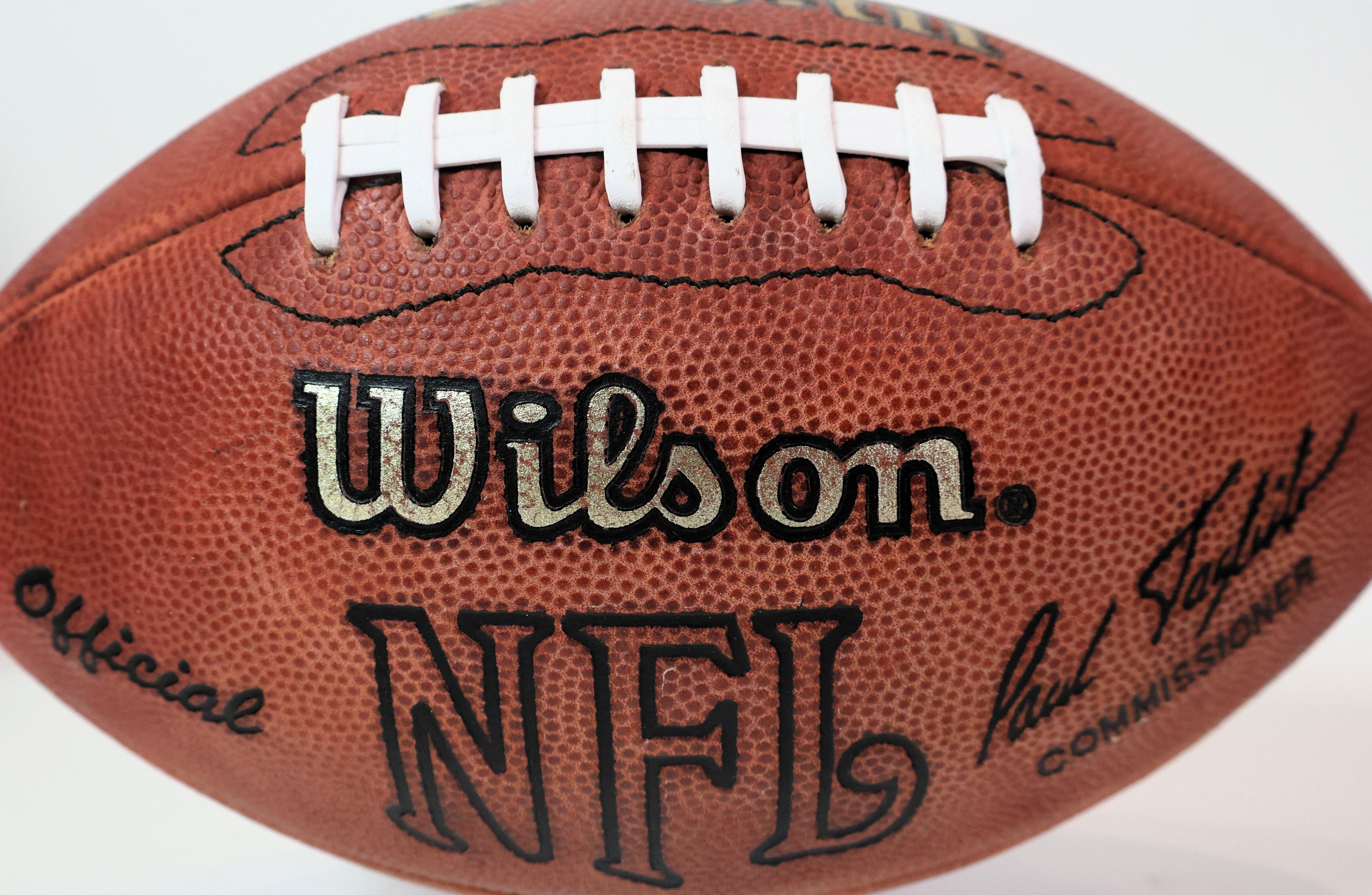 John Elway Autographed Denver Broncos NFL Game Ball with Inscriptions Beckett COA