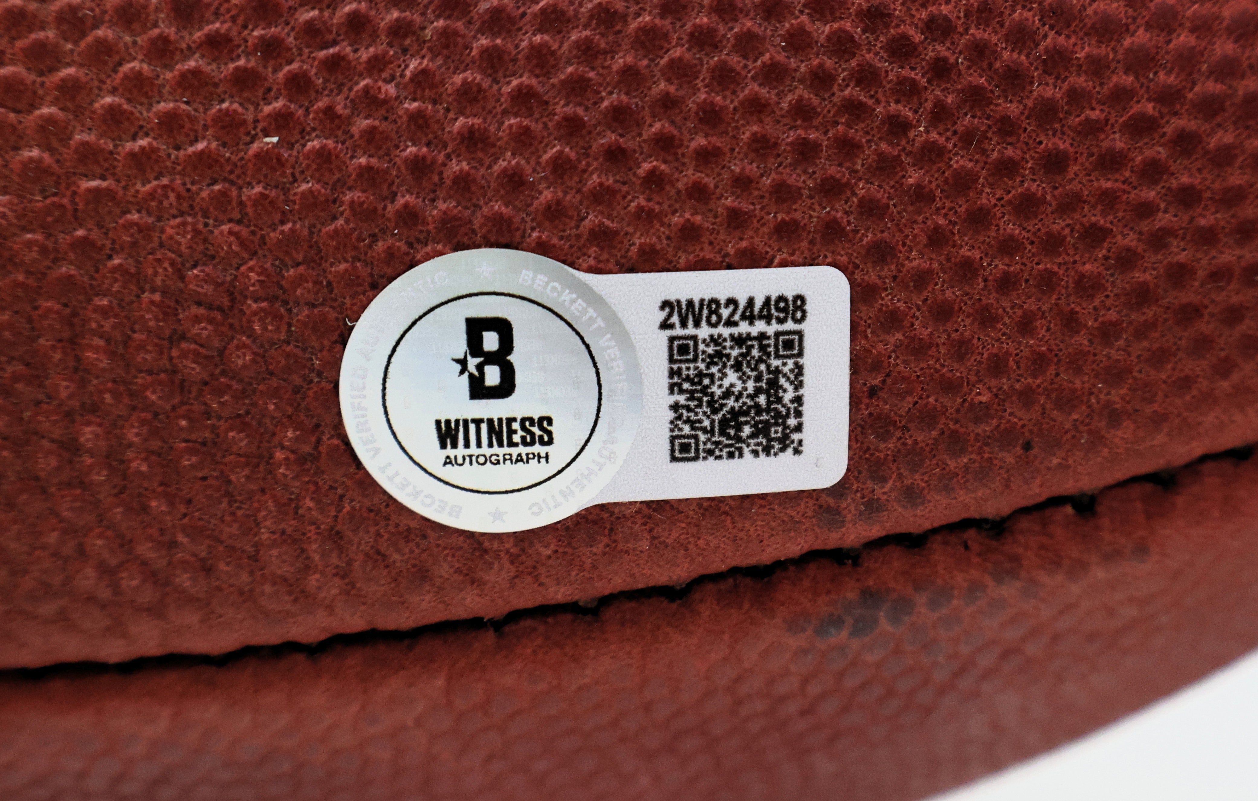 John Elway Autographed Denver Broncos NFL Game Ball with Inscriptions Beckett COA