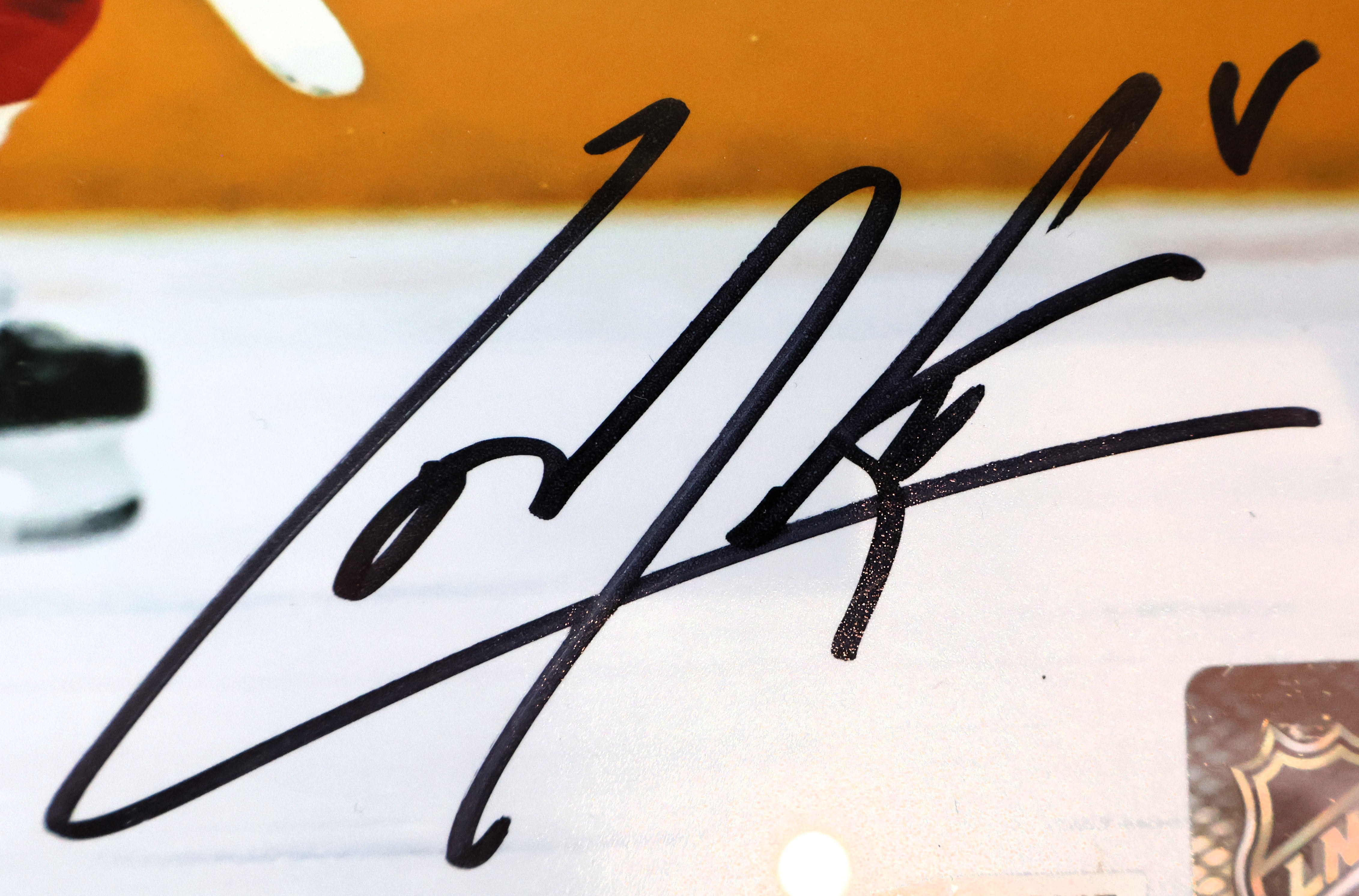 Cale Makar Autographed CO Avalanche Team Canada 4 Nations 8x10 Photo with Plaque Fanatics COA