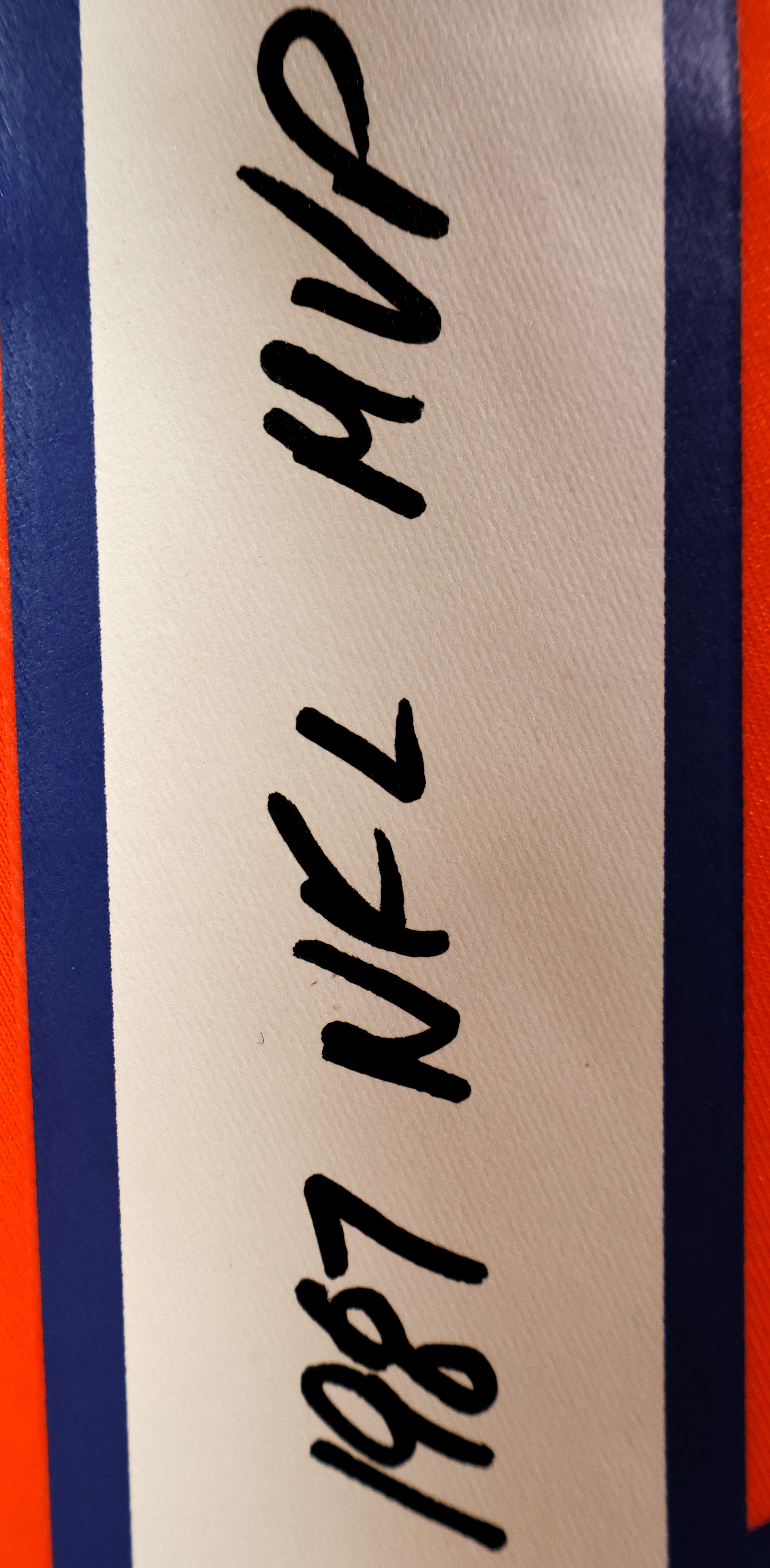 John Elway Autographed Denver Broncos Orange Large Jersey Inscribed "1987 NFL MVP" Beckett COA