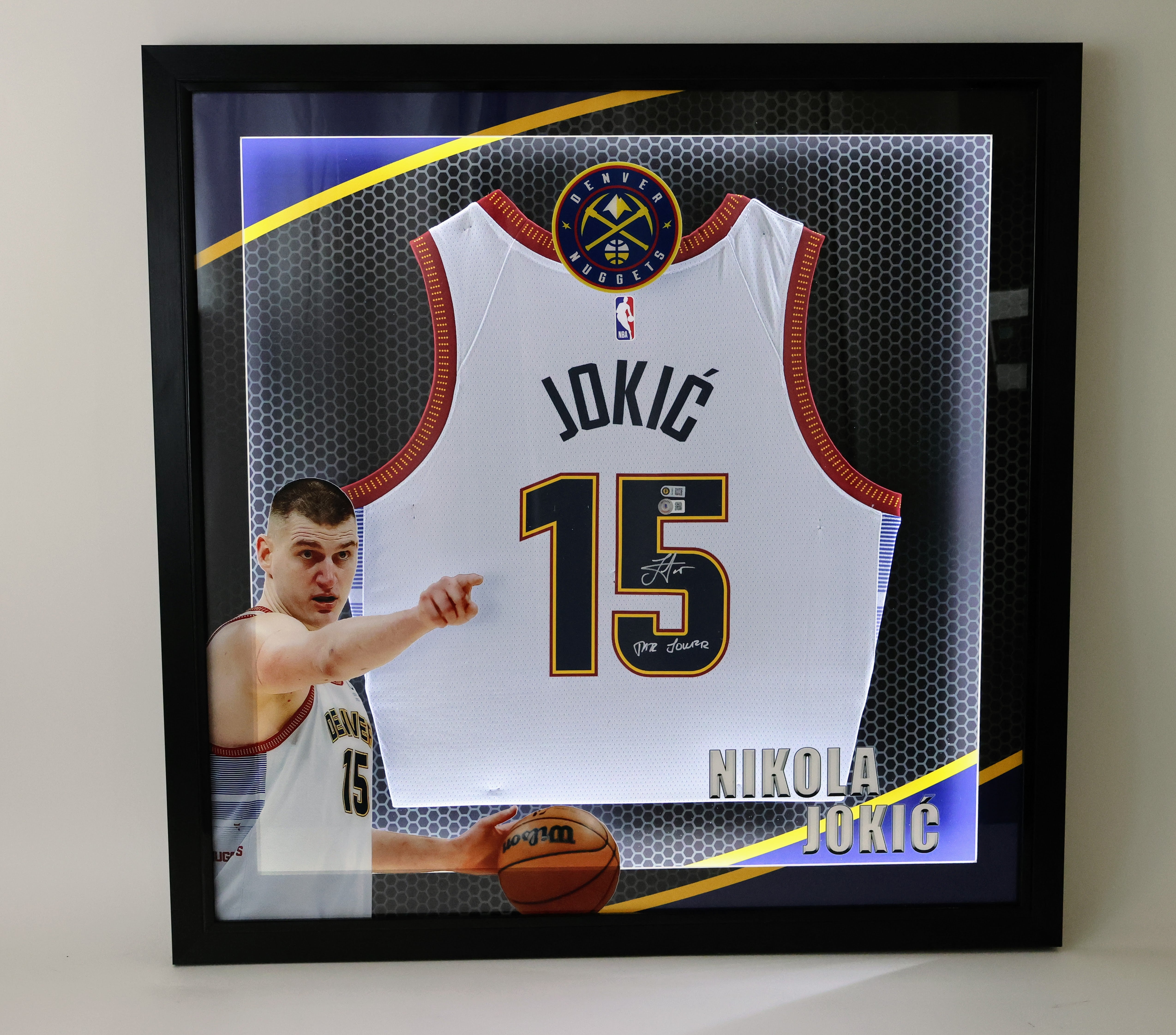 Custom Jersey Framing - Deluxe Lighted Option