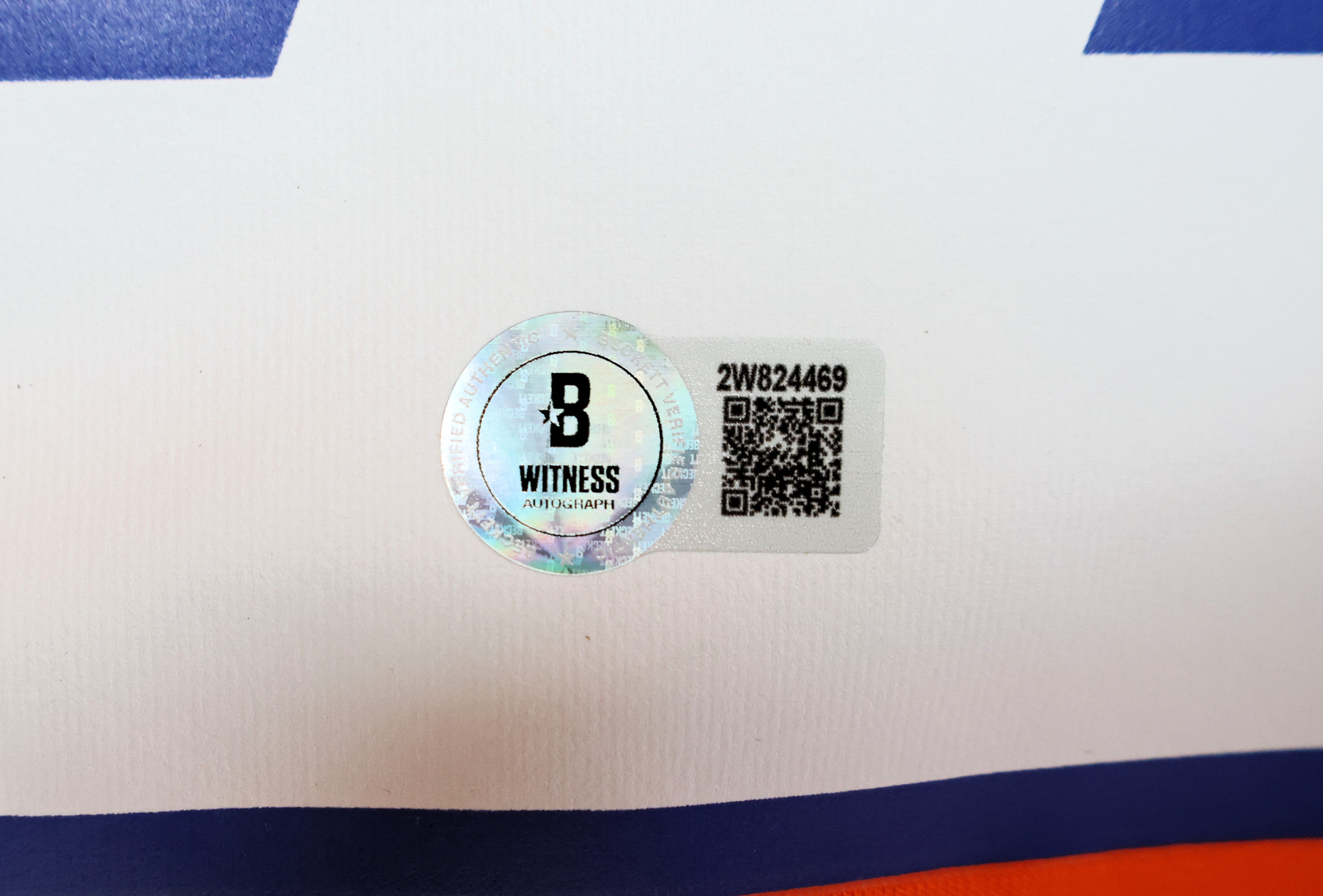 John Elway Autographed Denver Broncos Orange Large Jersey Inscribed "1987 NFL MVP" Beckett COA